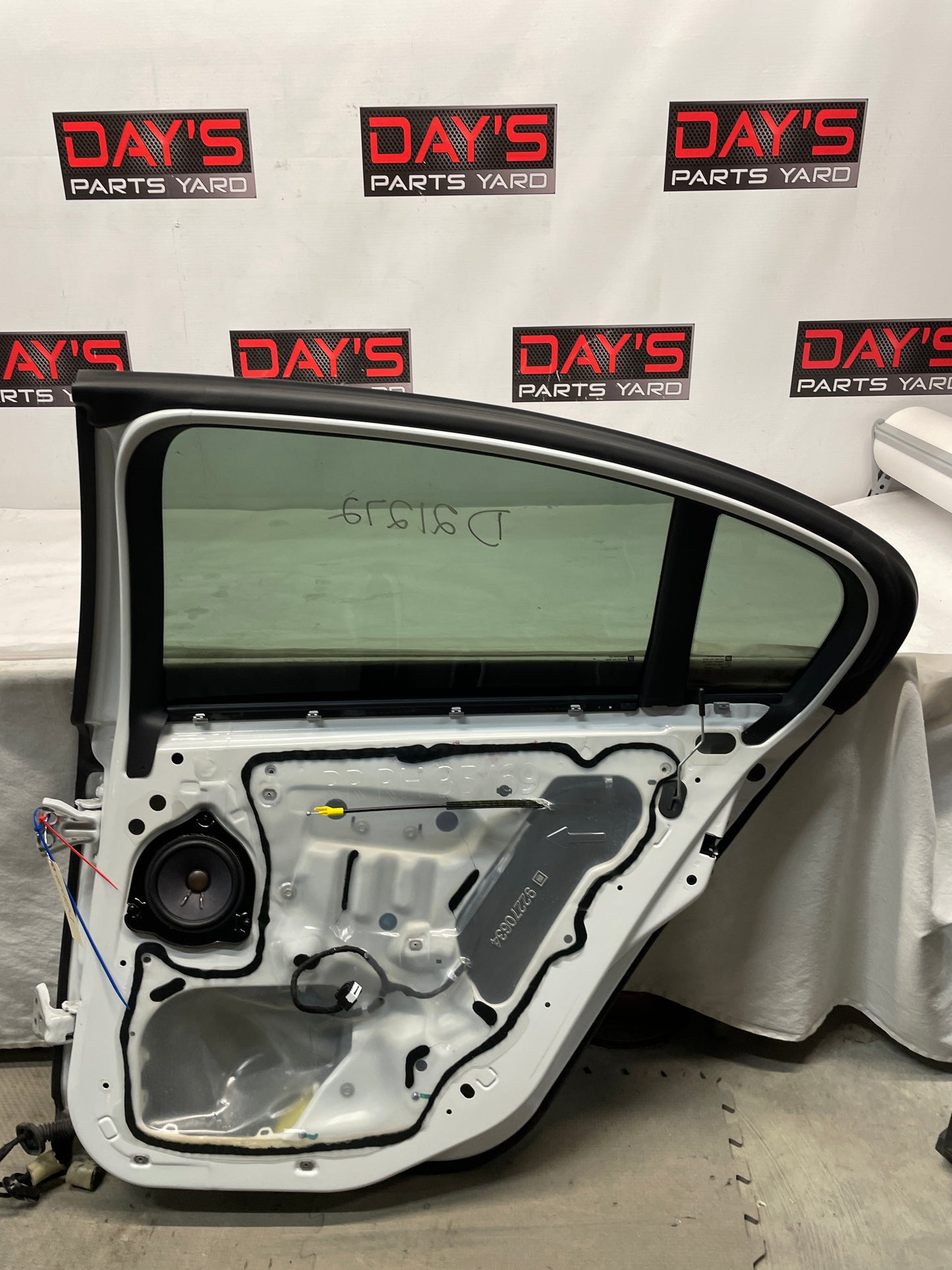 2017 Chevy SS Sedan RH Passenger Rear Exterior Door White OEM - Day's Parts Yard