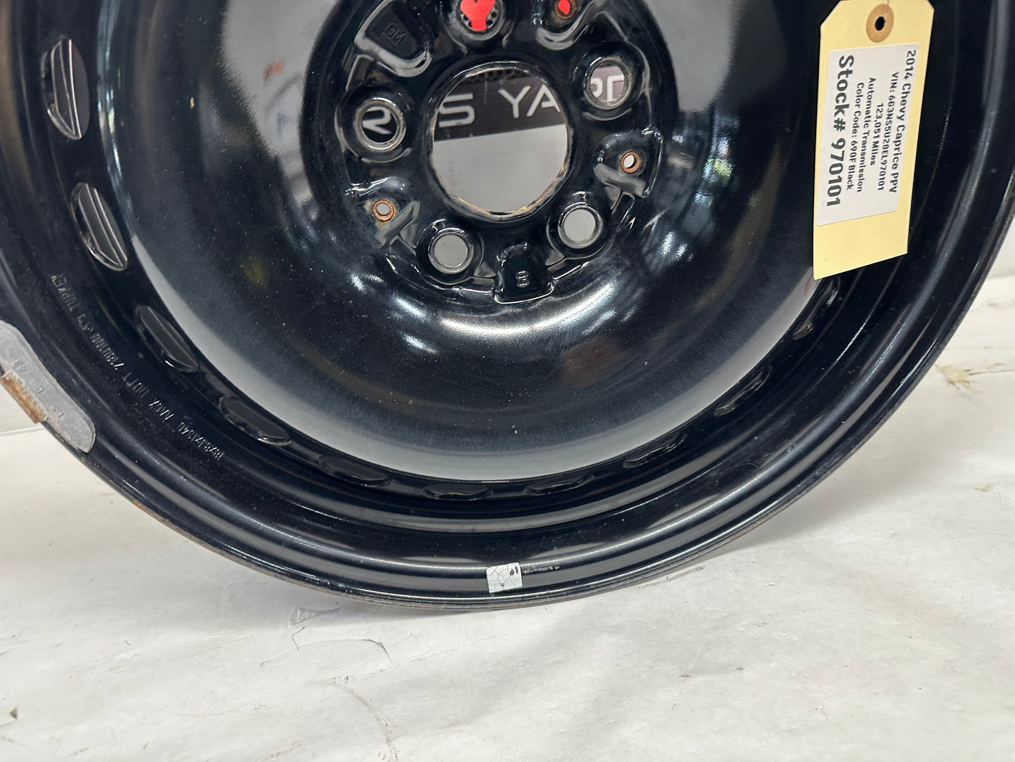 2014 Chevy Caprice PPV Wheel Steel 18X8 OEM - Day's Parts Yard