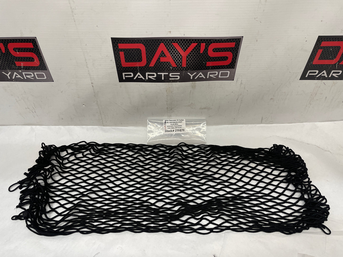2016 Chevy SS Sedan Trunk Storage Cargo Net OEM - Day's Parts Yard