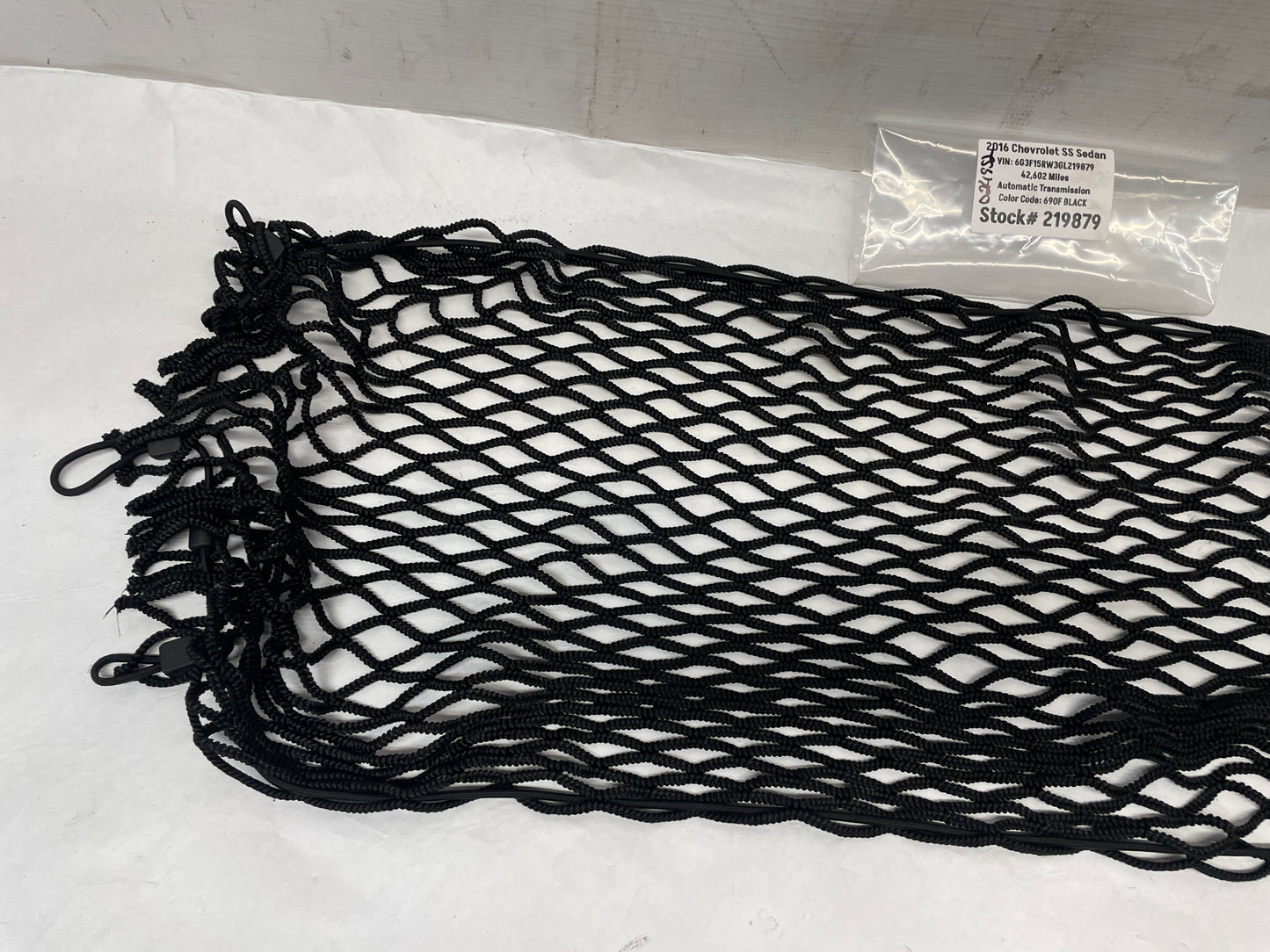 2016 Chevy SS Sedan Trunk Storage Cargo Net OEM - Day's Parts Yard