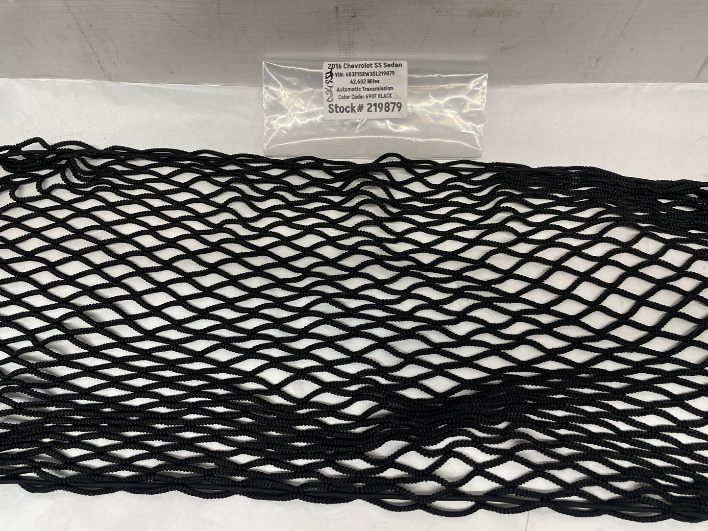 2016 Chevy SS Sedan Trunk Storage Cargo Net OEM - Day's Parts Yard