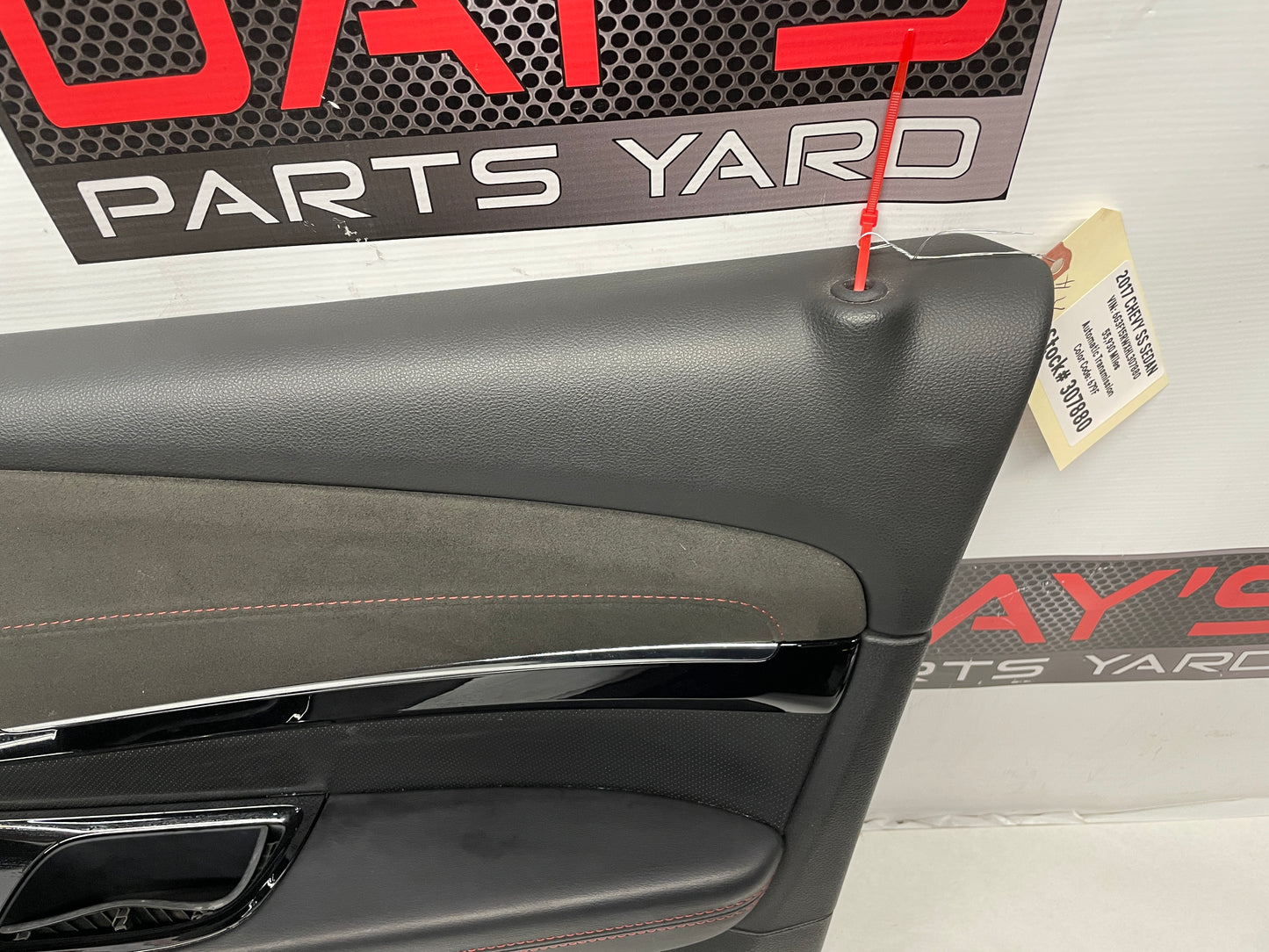 2017 Chevy SS Sedan RH Passenger Front Interior Door Panel OEM - Day's Parts Yard