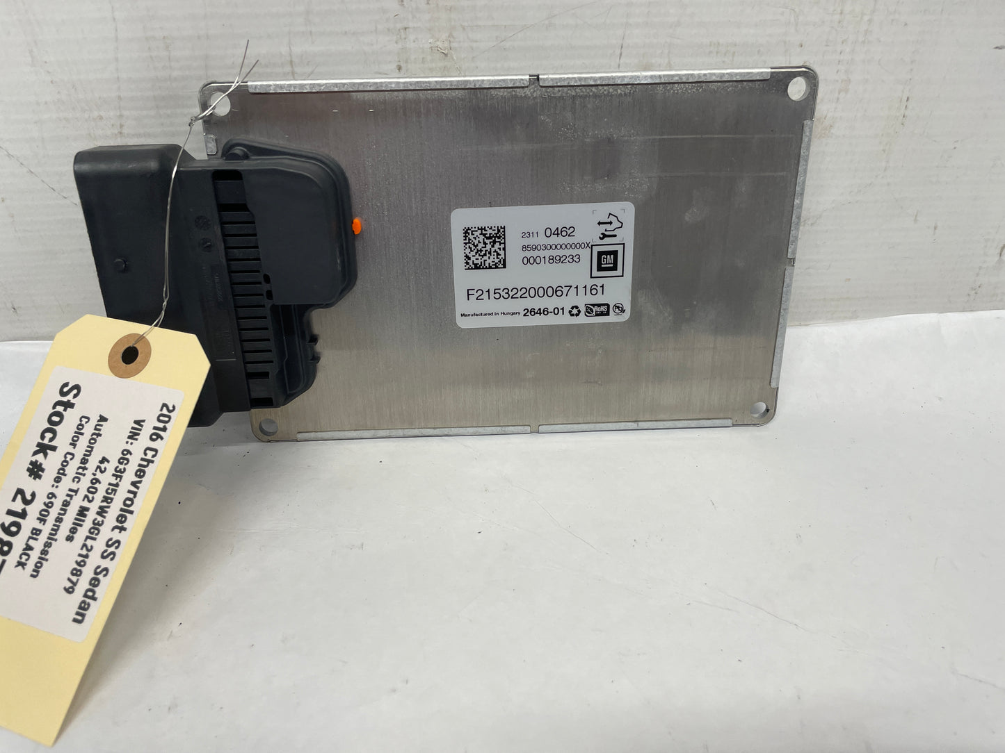 2016 Chevy SS Sedan Electronic Suspension Control Module OEM - Day's Parts Yard