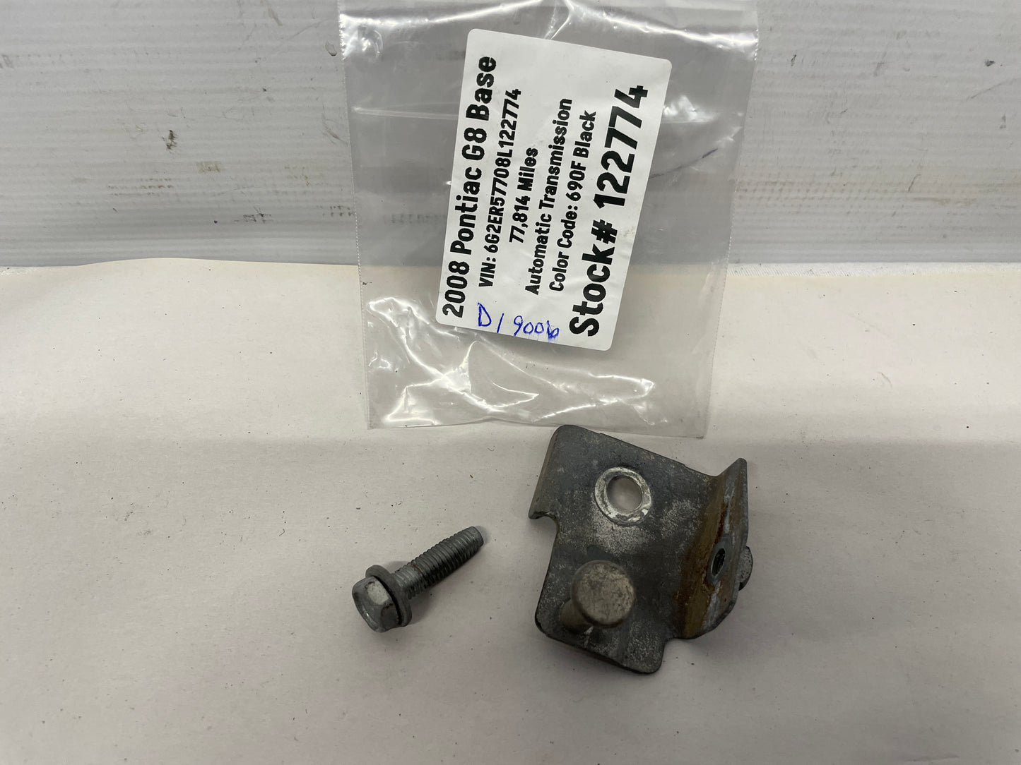 2008 Pontiac G8 Negative Ground Grounding Bracket OEM - Day's Parts Yard