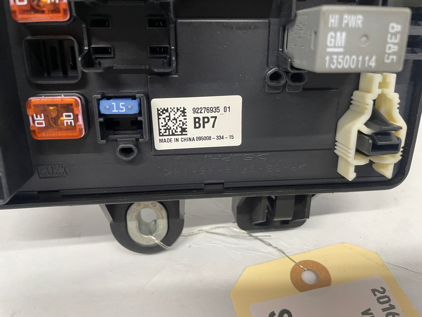 2016 Chevy SS Sedan Rear Trunk Fuse Relay Body Harness Junction Box Block Panel OEM - Day's Parts Yard