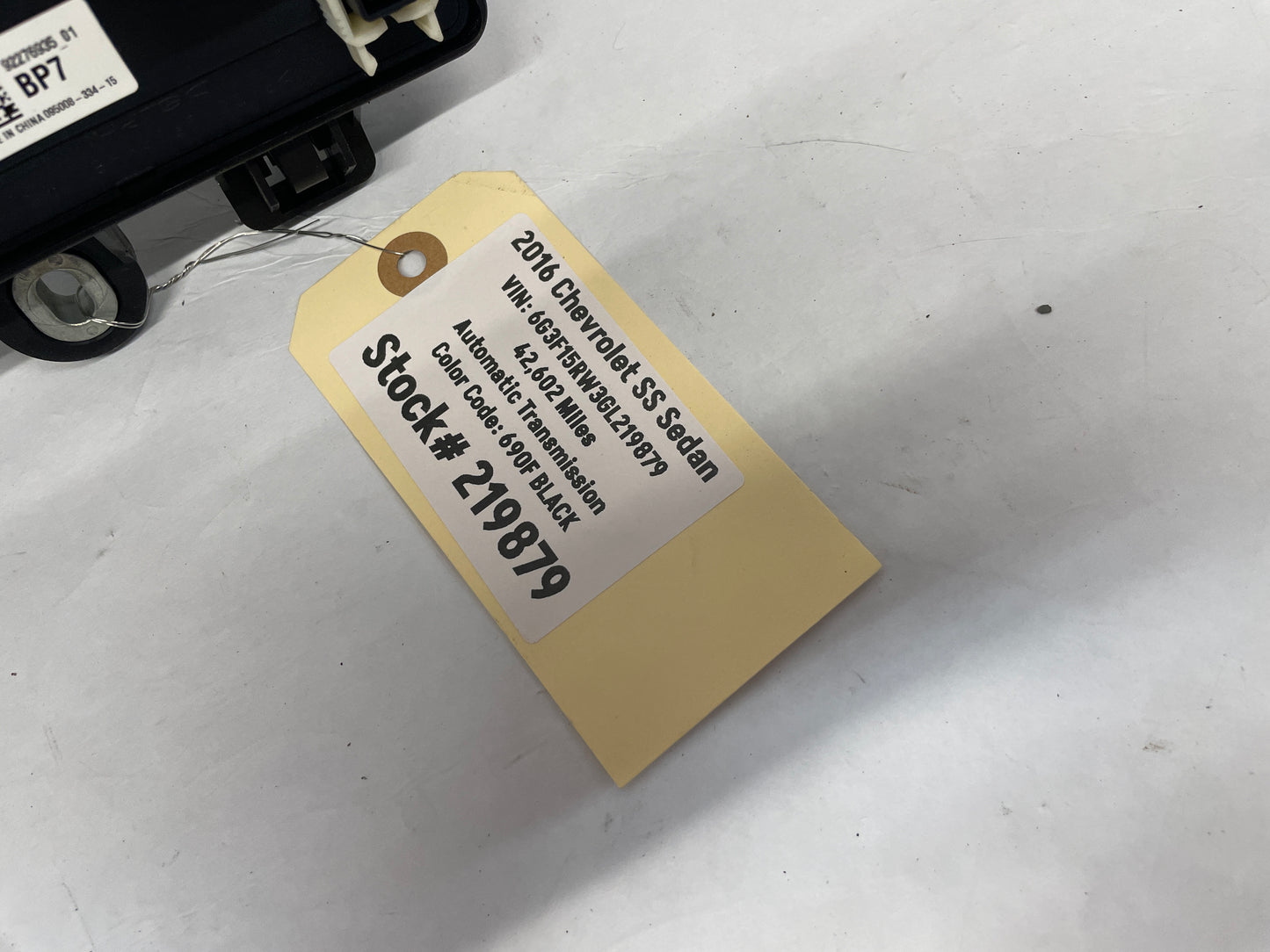 2016 Chevy SS Sedan Rear Trunk Fuse Relay Body Harness Junction Box Block Panel OEM - Day's Parts Yard