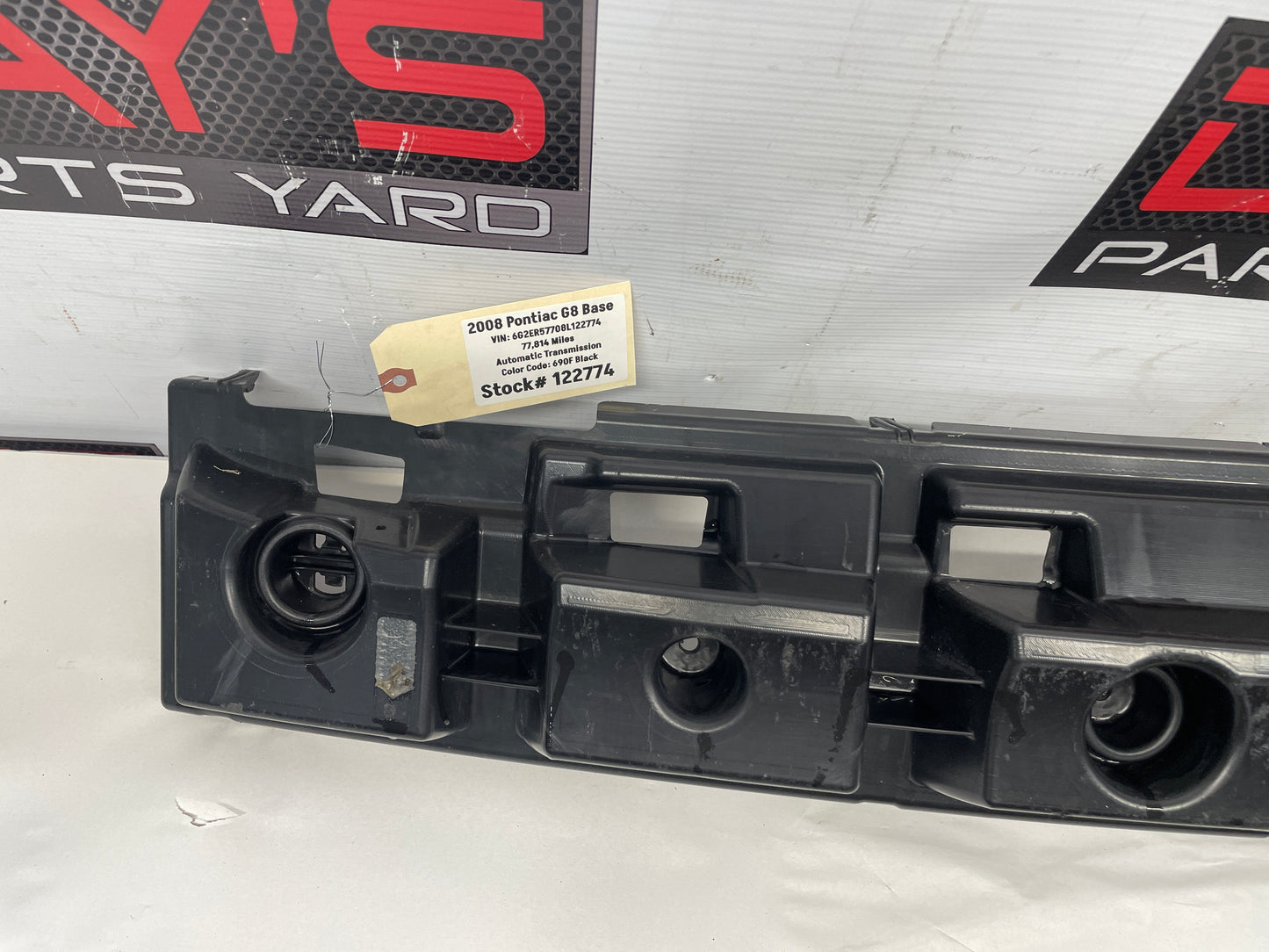 2008 Pontiac G8 Rear Bumper Impact Absorber OEM - Day's Parts Yard