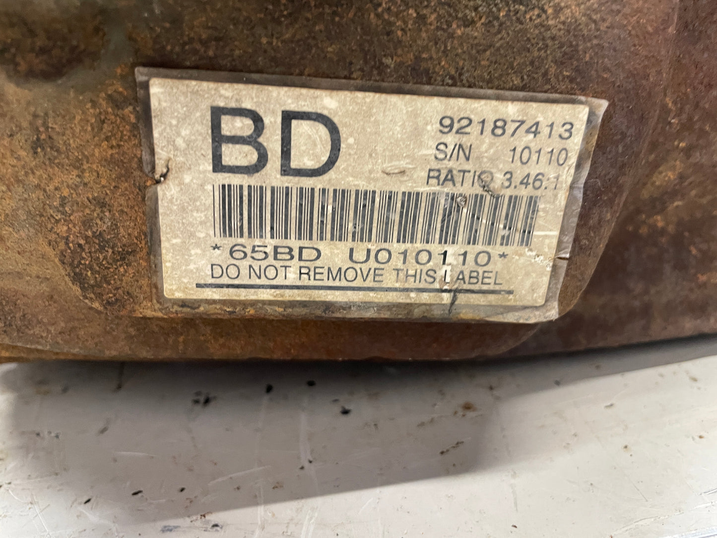 2006 Pontiac GTO Rear End Rearend Carrier Axle Differential 3.46 LSD OEM - Day's Parts Yard