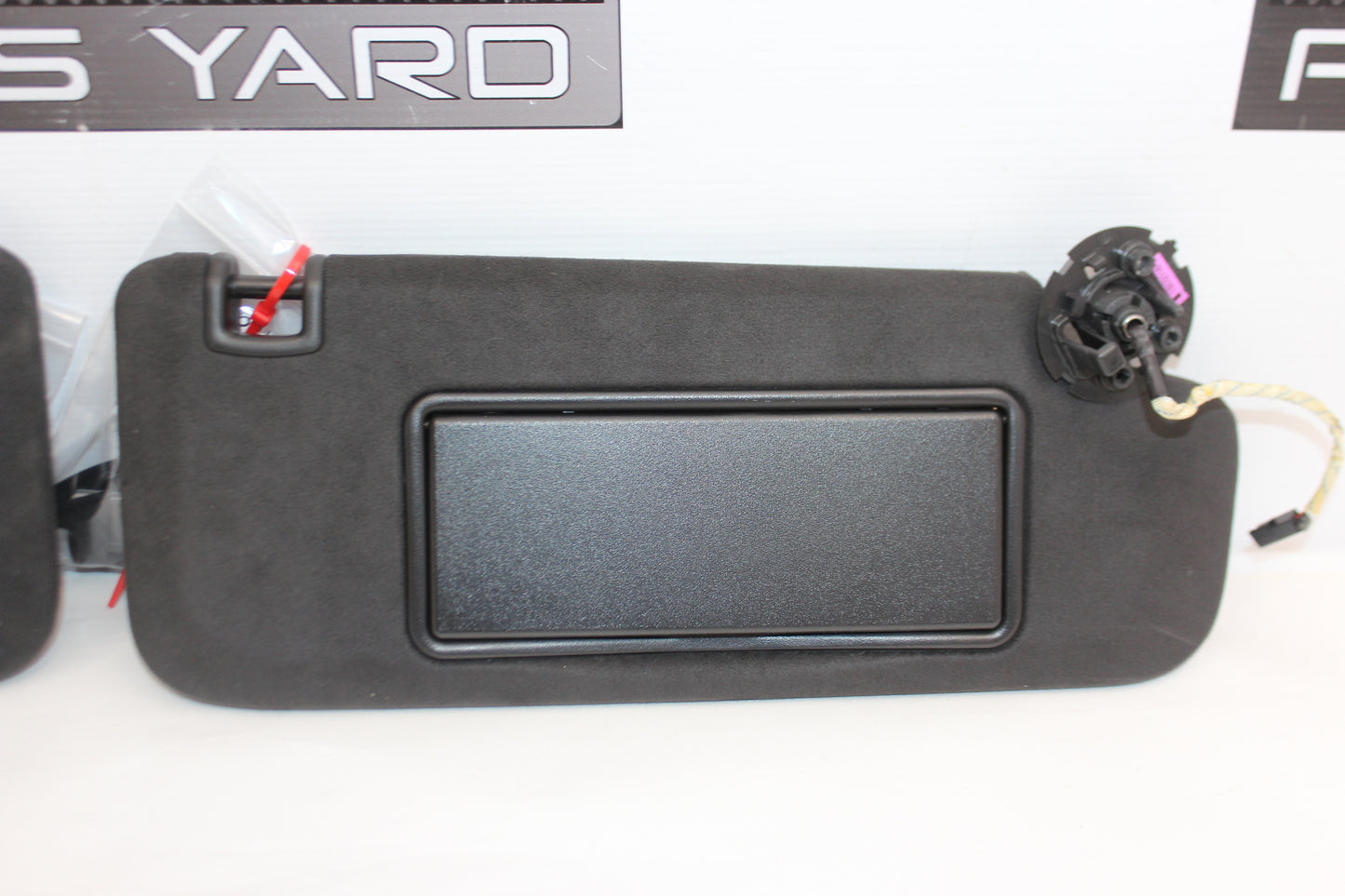 2016 Cadillac CTS-V RH & LH Sun Visor Sunvisor Set Black Suede OEM - Day's Parts Yard