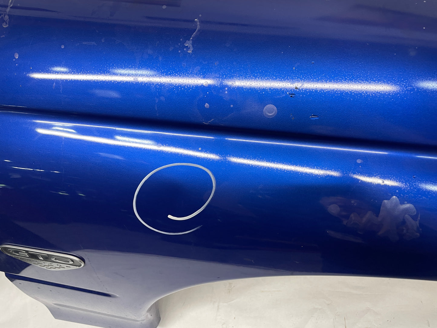 2005 Pontiac GTO RH Passenger Fender Blue OEM - Day's Parts Yard