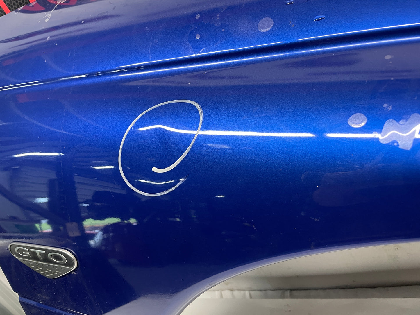 2005 Pontiac GTO RH Passenger Fender Blue OEM - Day's Parts Yard