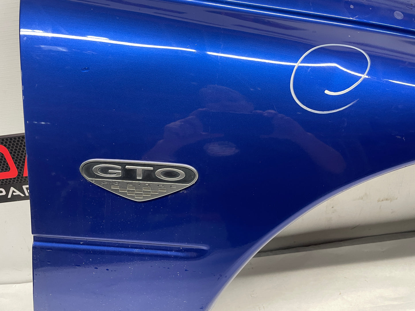 2005 Pontiac GTO RH Passenger Fender Blue OEM - Day's Parts Yard