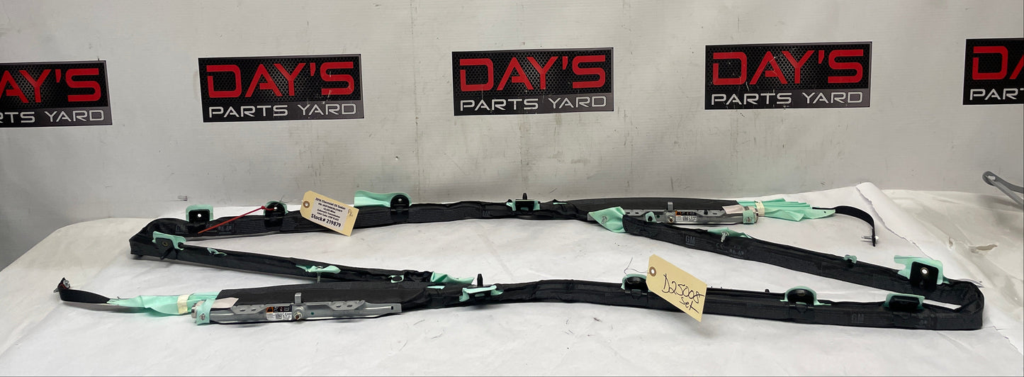 2016 Chevy SS Sedan RH & LH Curtain Airbag Air Bag Roof Side Rail Set OEM - Day's Parts Yard