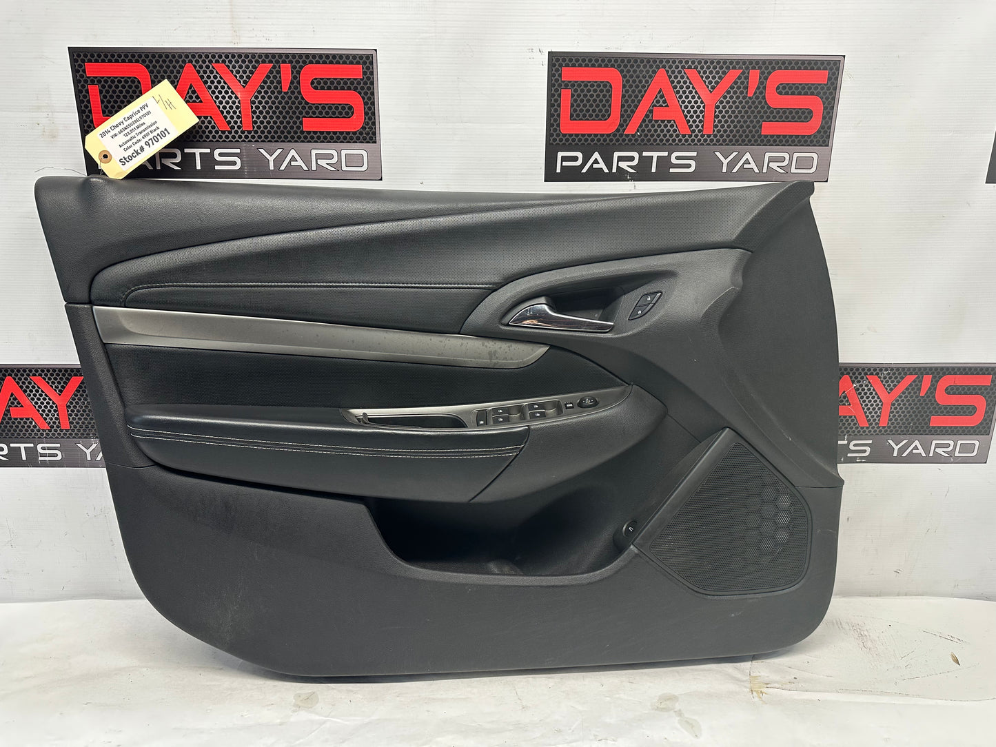 2014 Chevy Caprice PPV LH Driver Front Interior Door Panel OEM - Day's Parts Yard