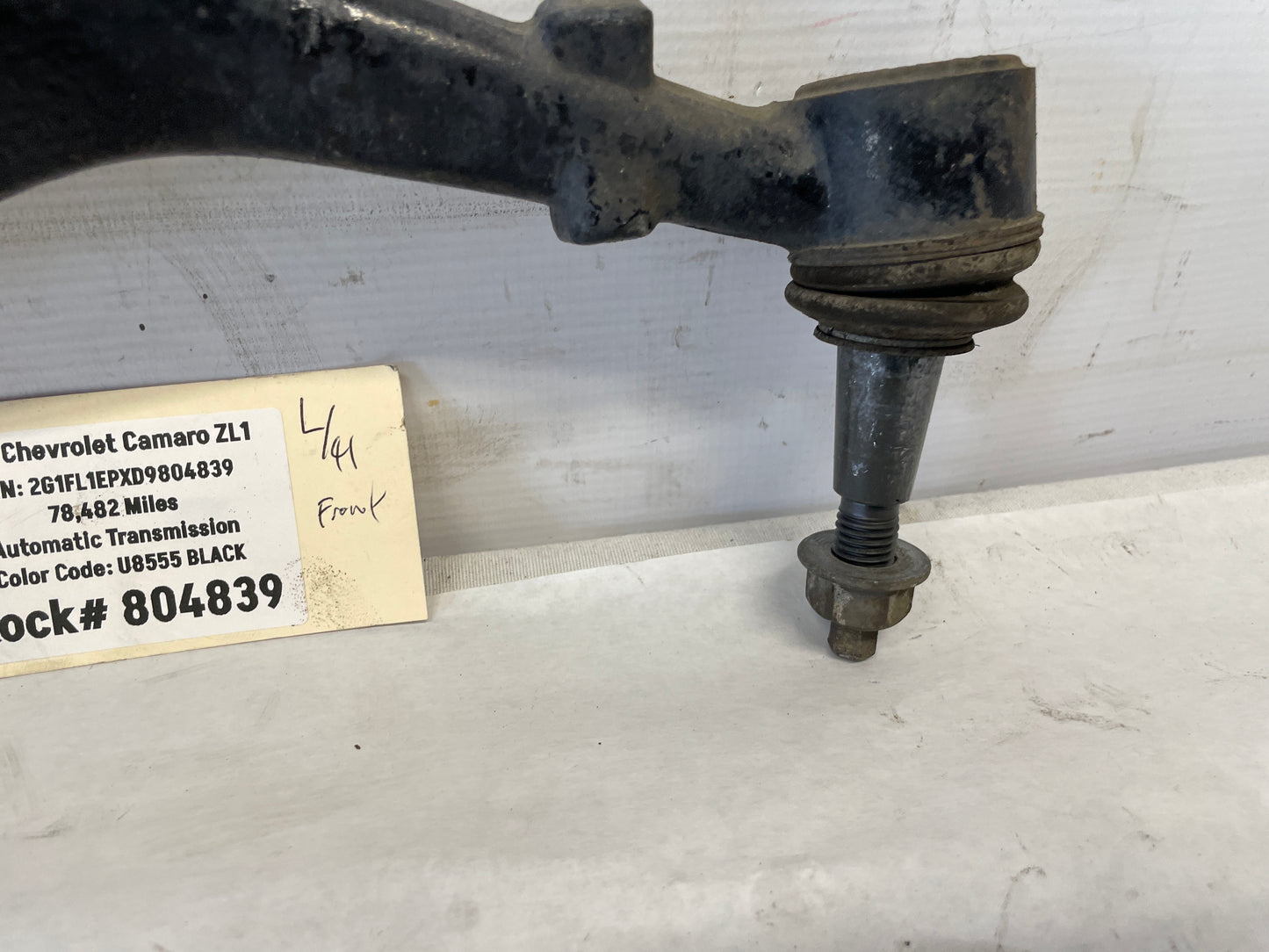2013 Chevy Camaro ZL1 LH Driver Front Lower Control Arm OEM - Day's Parts Yard