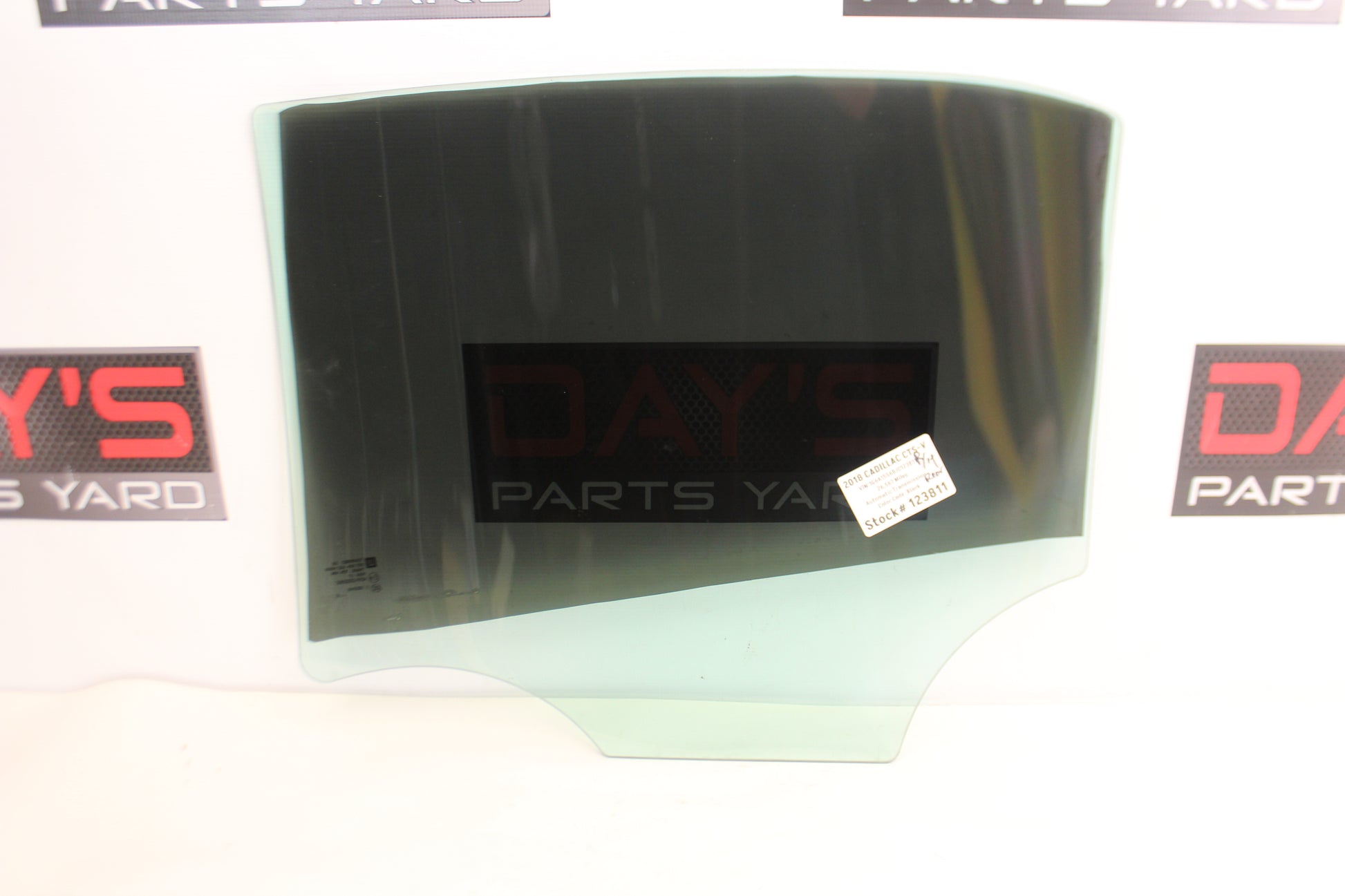 2018 Cadillac CTS-V Rear RH Passenger Door Window Glass OEM - Day's Parts Yard