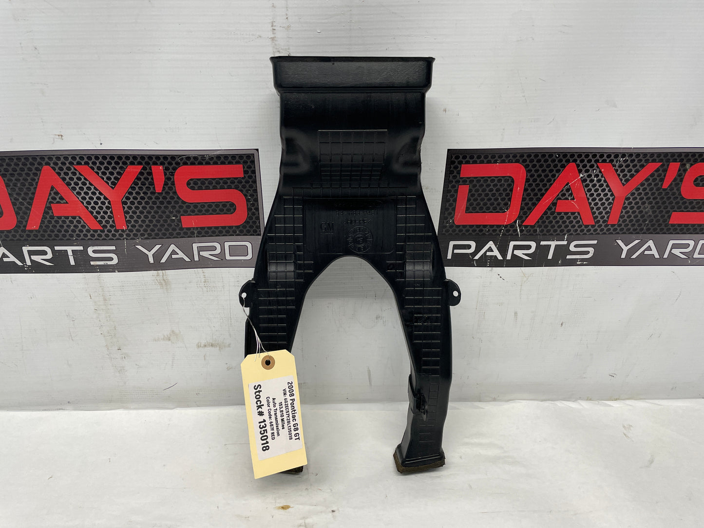2008 Pontiac G8 GT HVAC Rear Floor Center Console Air Vent Duct OEM - Day's Parts Yard