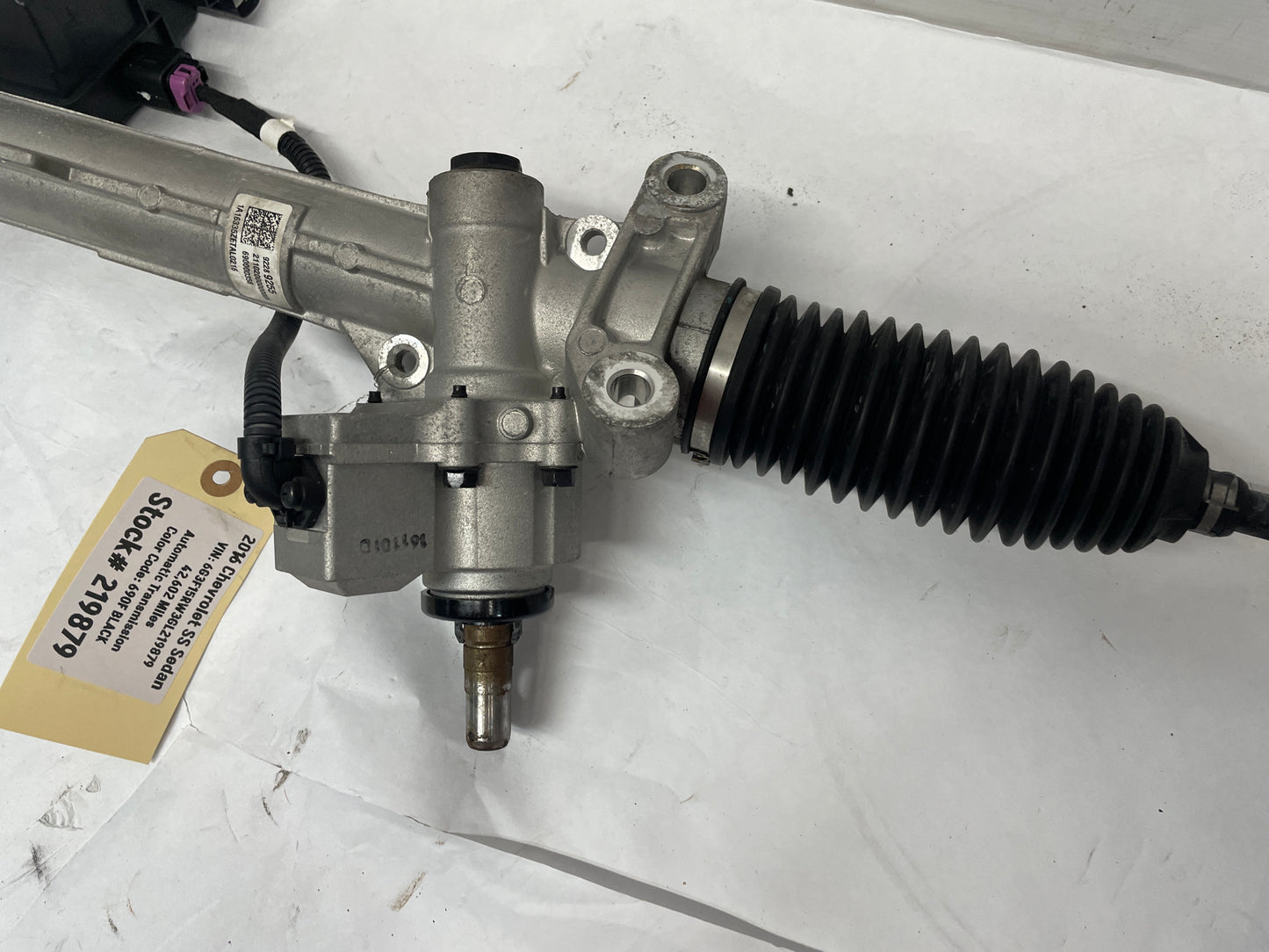 2016 Chevy SS Sedan Electric Power Rack and Pinion Steering Gear OEM - Day's Parts Yard