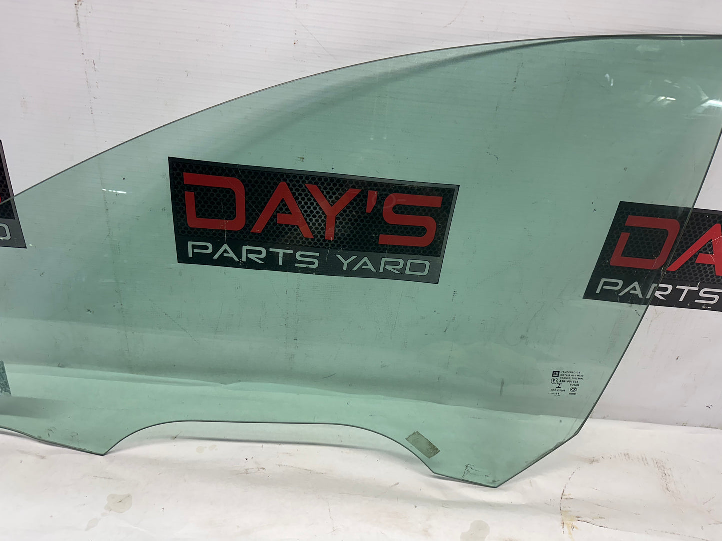 2014 Chevy Caprice PPV LH Driver Front Door Window Glass OEM - Day's Parts Yard