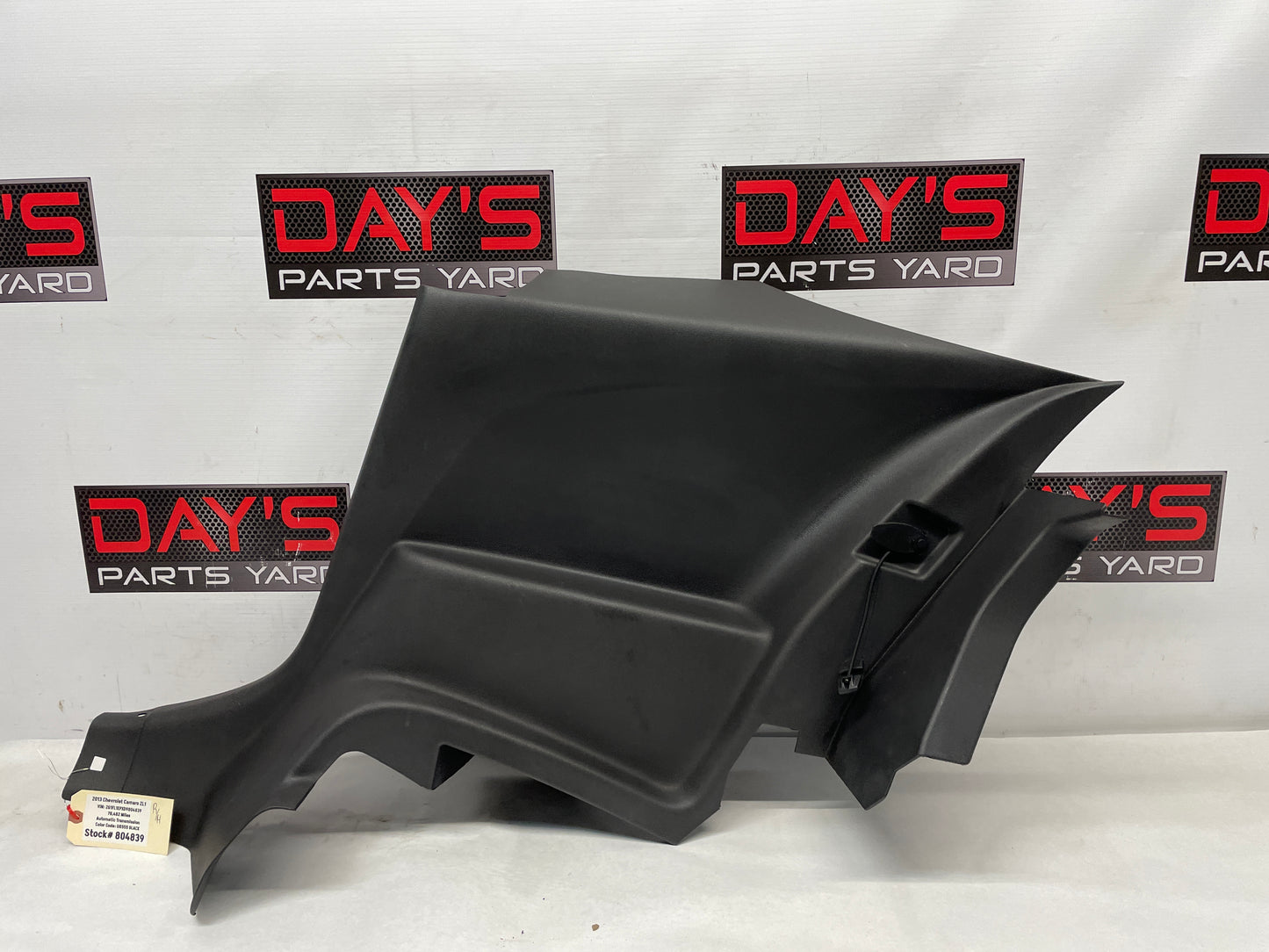 2013 Chevy Camaro ZL1 RH Passenger Rear Interior Quarter Door Trim Panel OEM - Day's Parts Yard