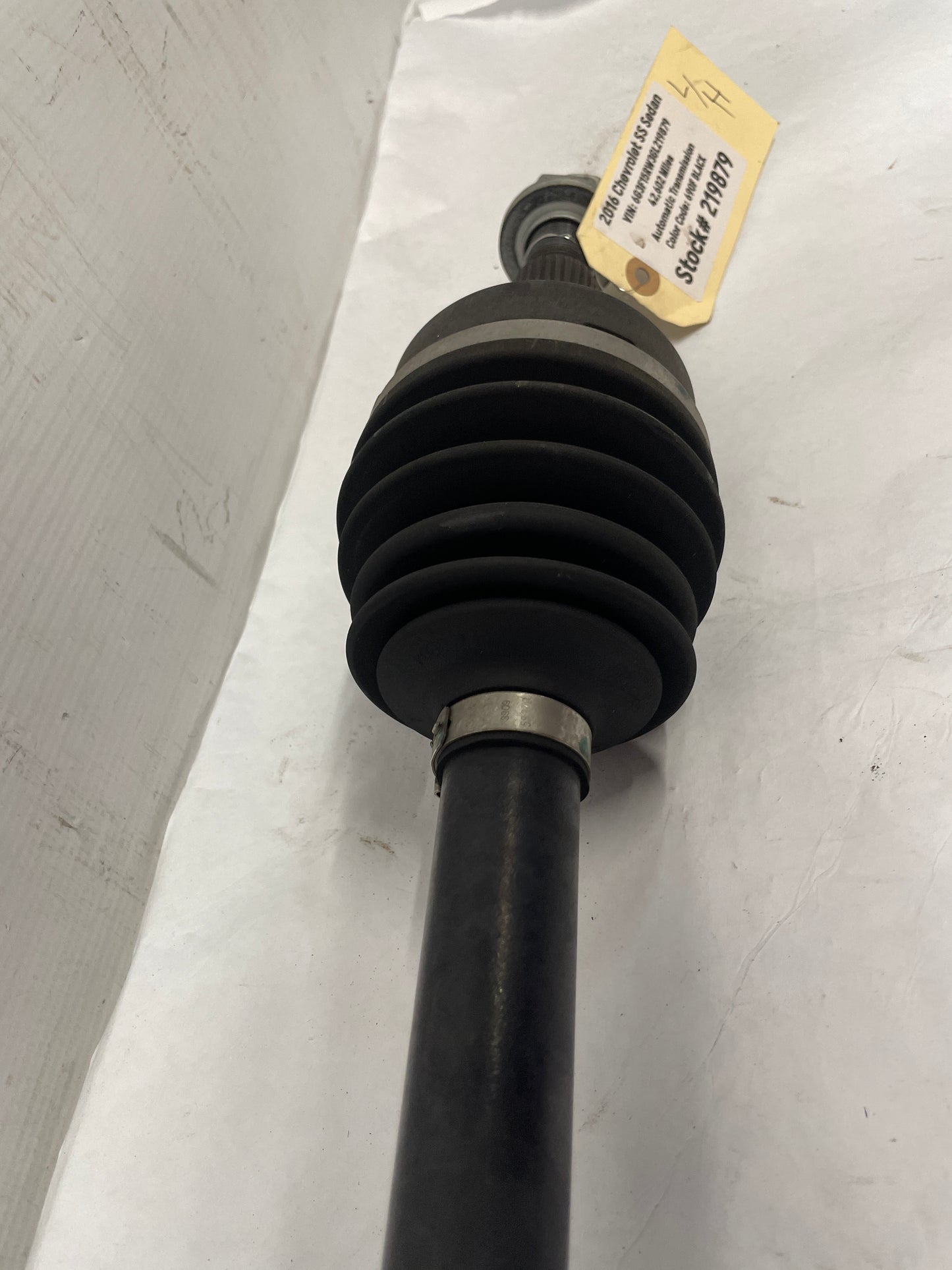 2016 Chevy SS Sedan LH Driver Rear CV Axle Half Shaft OEM - Day's Parts Yard