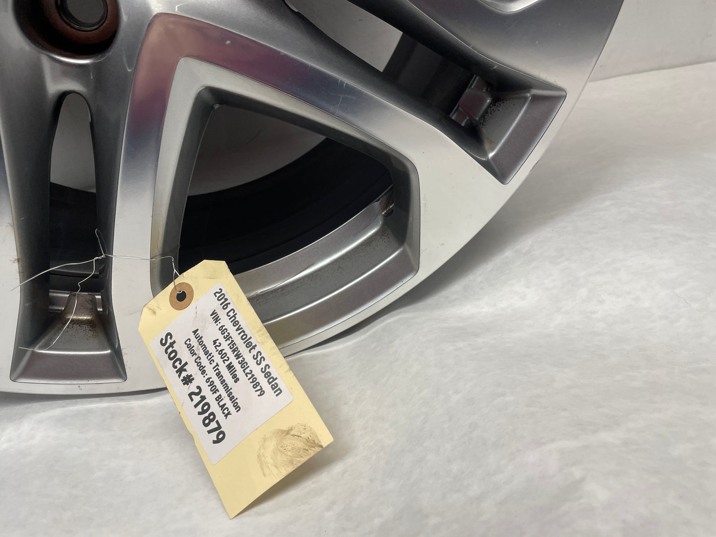 2016 Chevy SS Sedan Factory OEM Rear Wheel 19x9 OEM - Day's Parts Yard