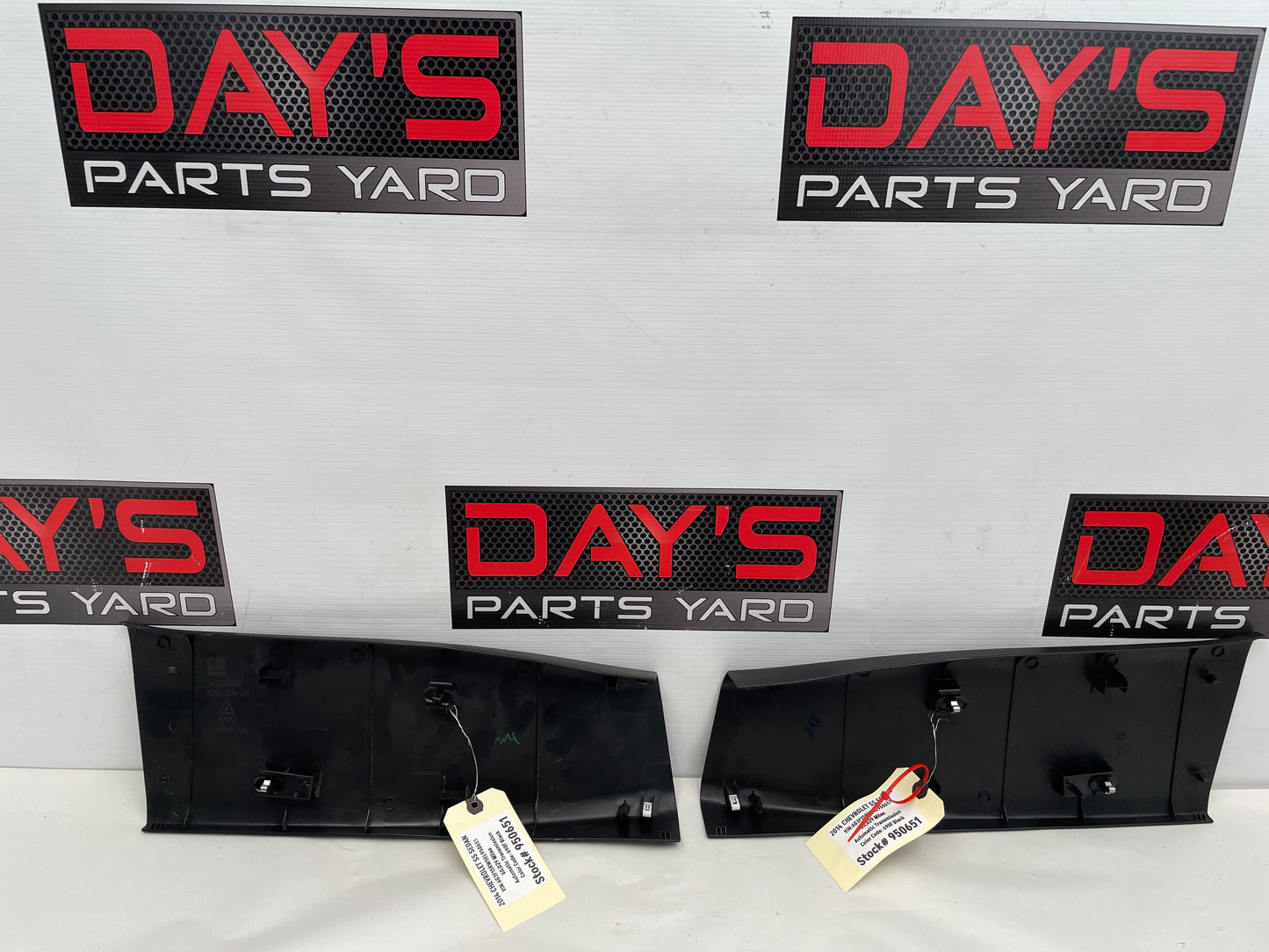 2014 Chevy SS Sedan RH & LH Interior B Panel Trim OEM - Day's Parts Yard