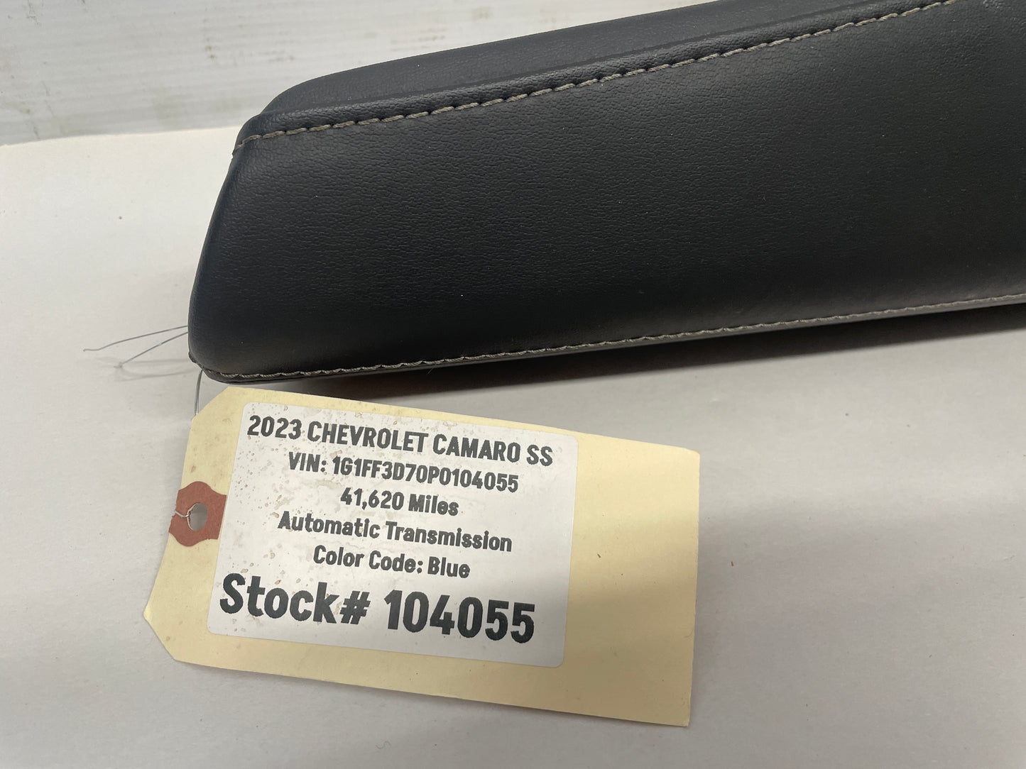2023 Chevy Camaro SS Console Lid OEM Black w/ Red Stitching OEM - Day's Parts Yard