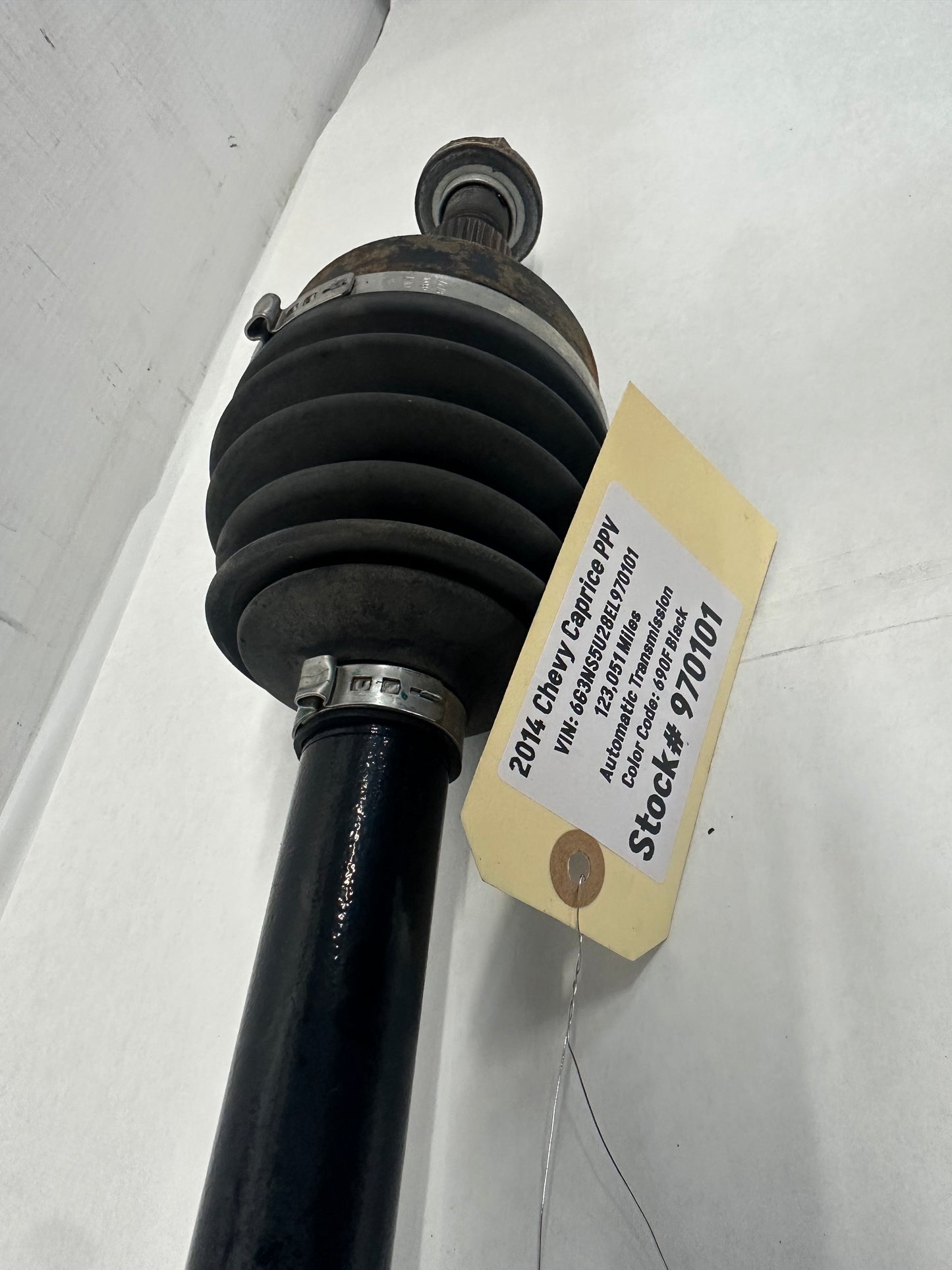 2014 Chevy Caprice PPV LH Driver Rear CV Axle Half Shaft OEM - Day's Parts Yard