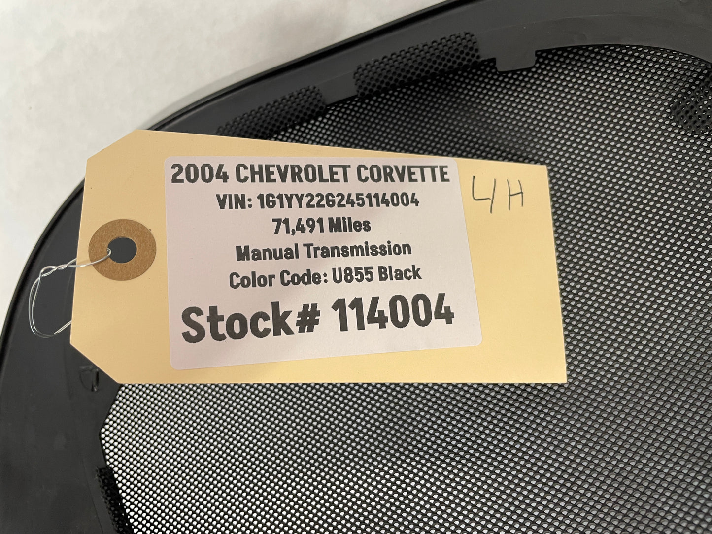 2004 Chevy C5 Corvette LH Driver Rear Interior Speaker Cover Panel OEM