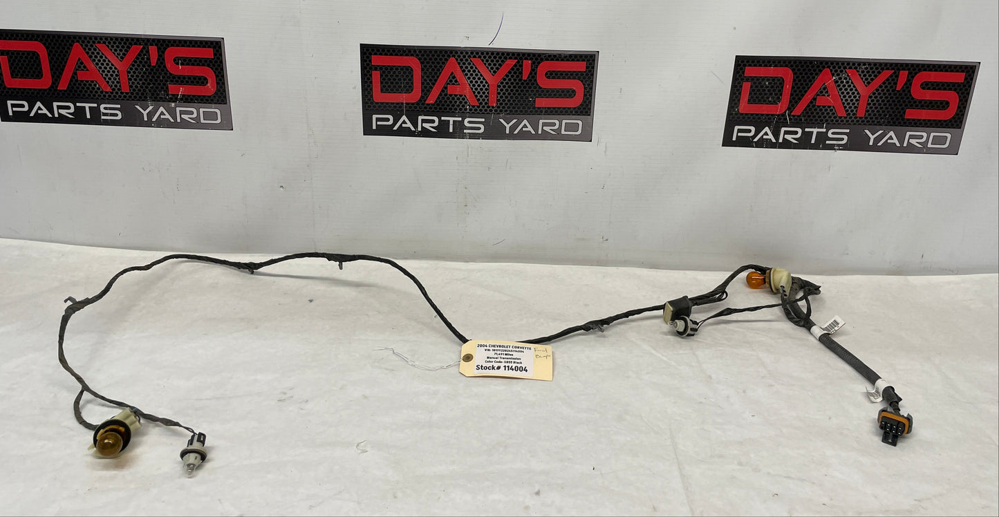 2004 Chevy Corvette Front Bumper Fog Light Wire Wiring Harness OEM