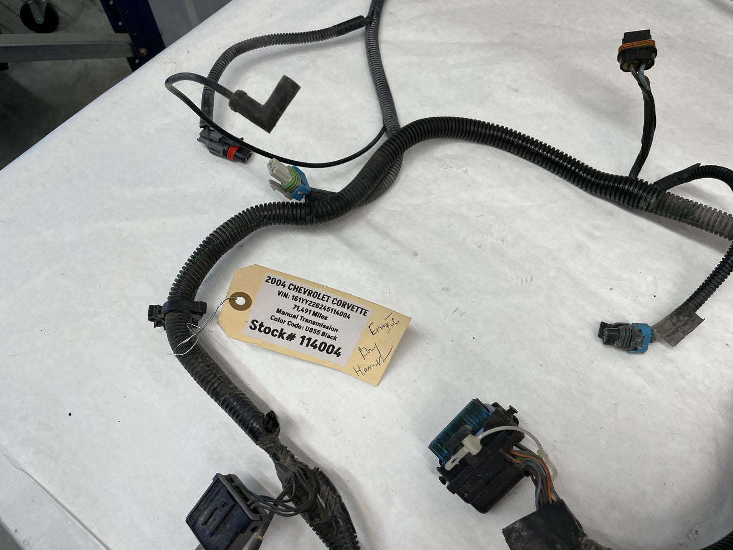 2004 Chevy Corvette Head Light Lamp ABS Engine Bay Wire Wiring Harness OEM