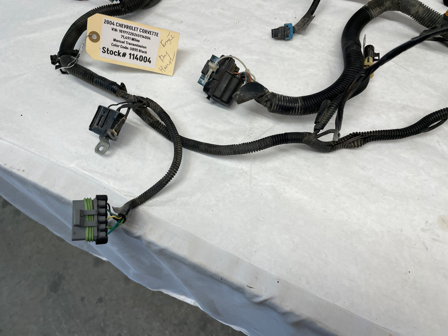 2004 Chevy Corvette Head Light Lamp ABS Engine Bay Wire Wiring Harness OEM