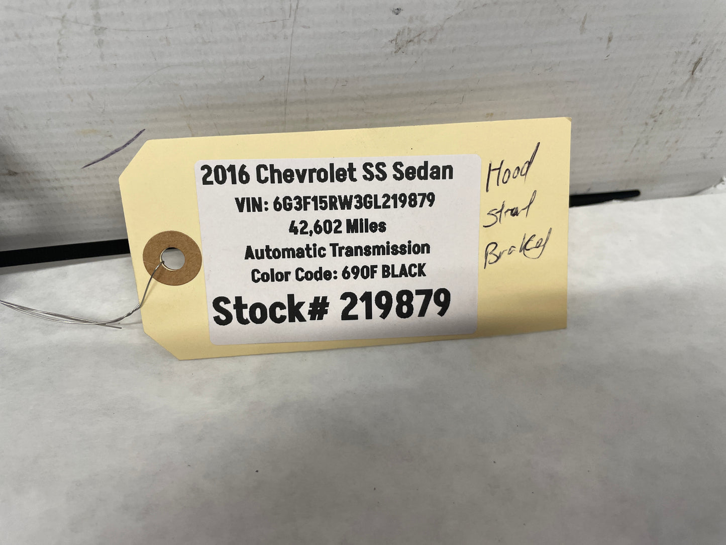 2016 Chevy SS Sedan Hood Strut Bracket OEM - Day's Parts Yard