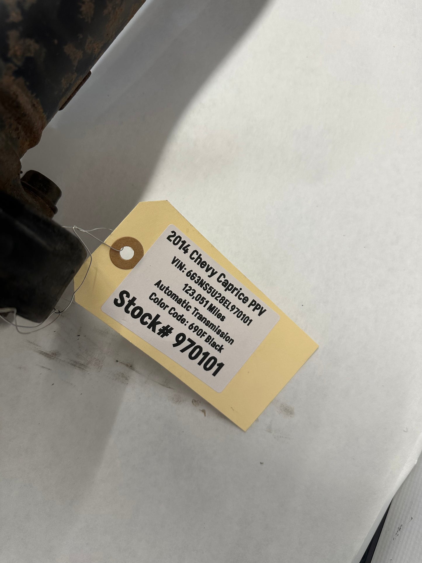 2014 Chevy Caprice PPV Drive Shaft Driveshaft OEM - Day's Parts Yard