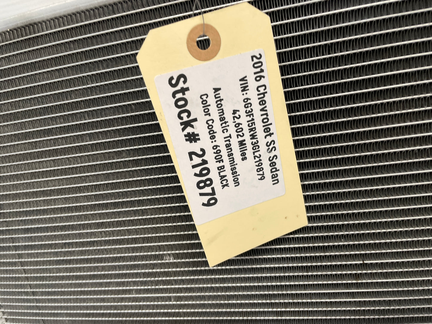 2016 Chevy SS Sedan AC A/C Air Conditioner Condenser OEM - Day's Parts Yard