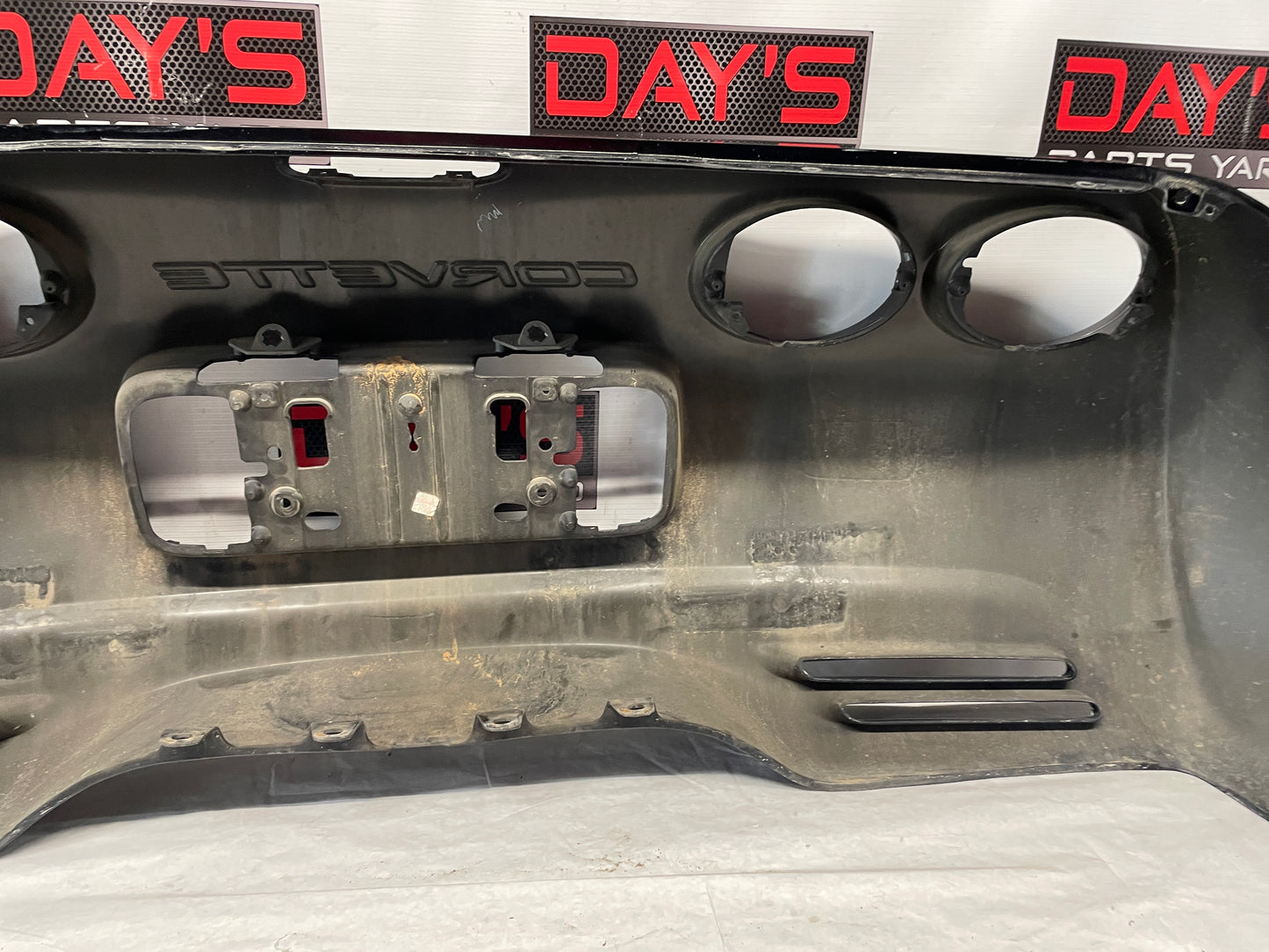 2004 Chevy C5 Corvette Rear Bumper Cover Black OEM