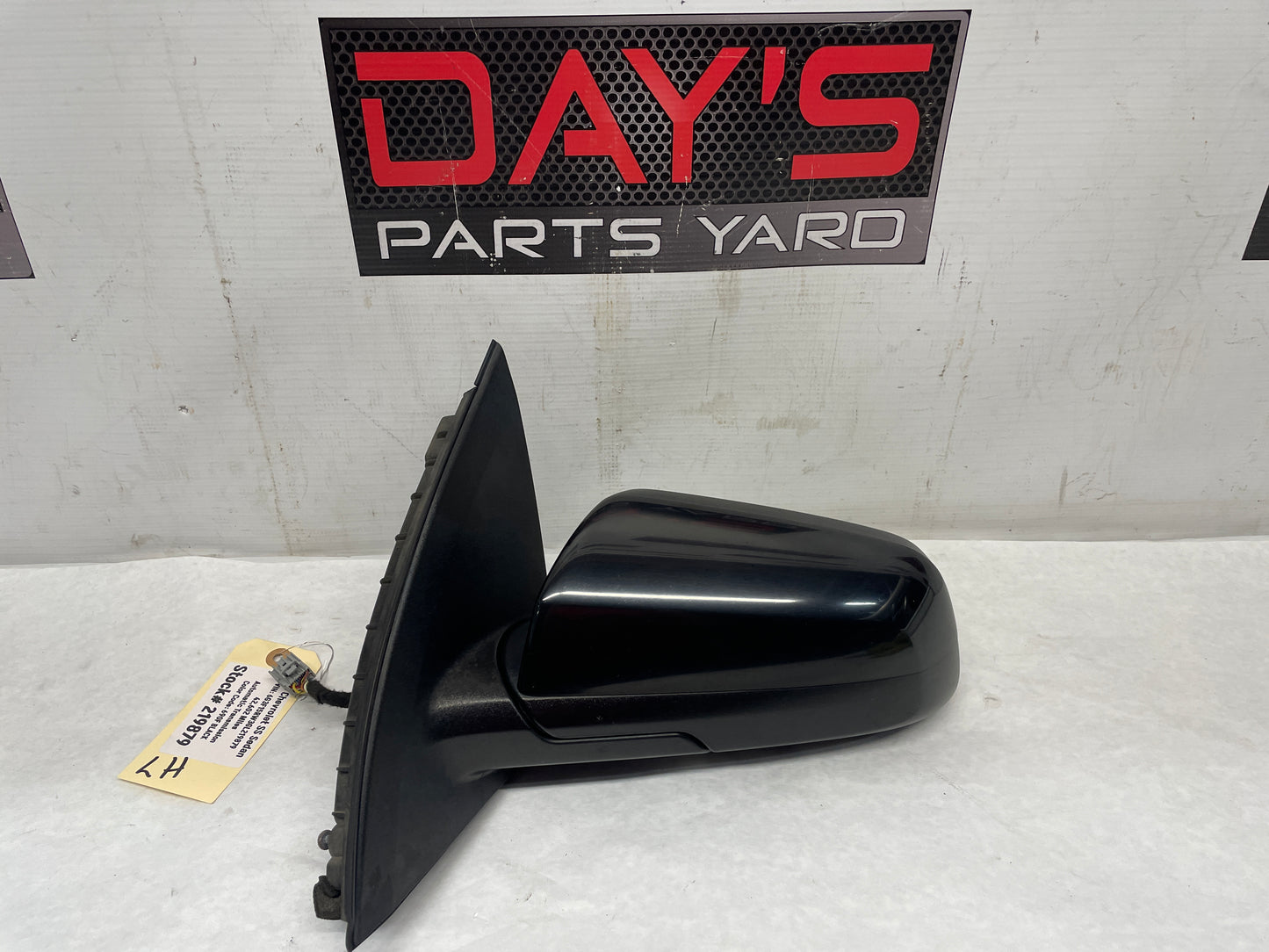 2016 Chevy SS Sedan LH Driver Exterior Out Side Mirror Black OEM - Day's Parts Yard