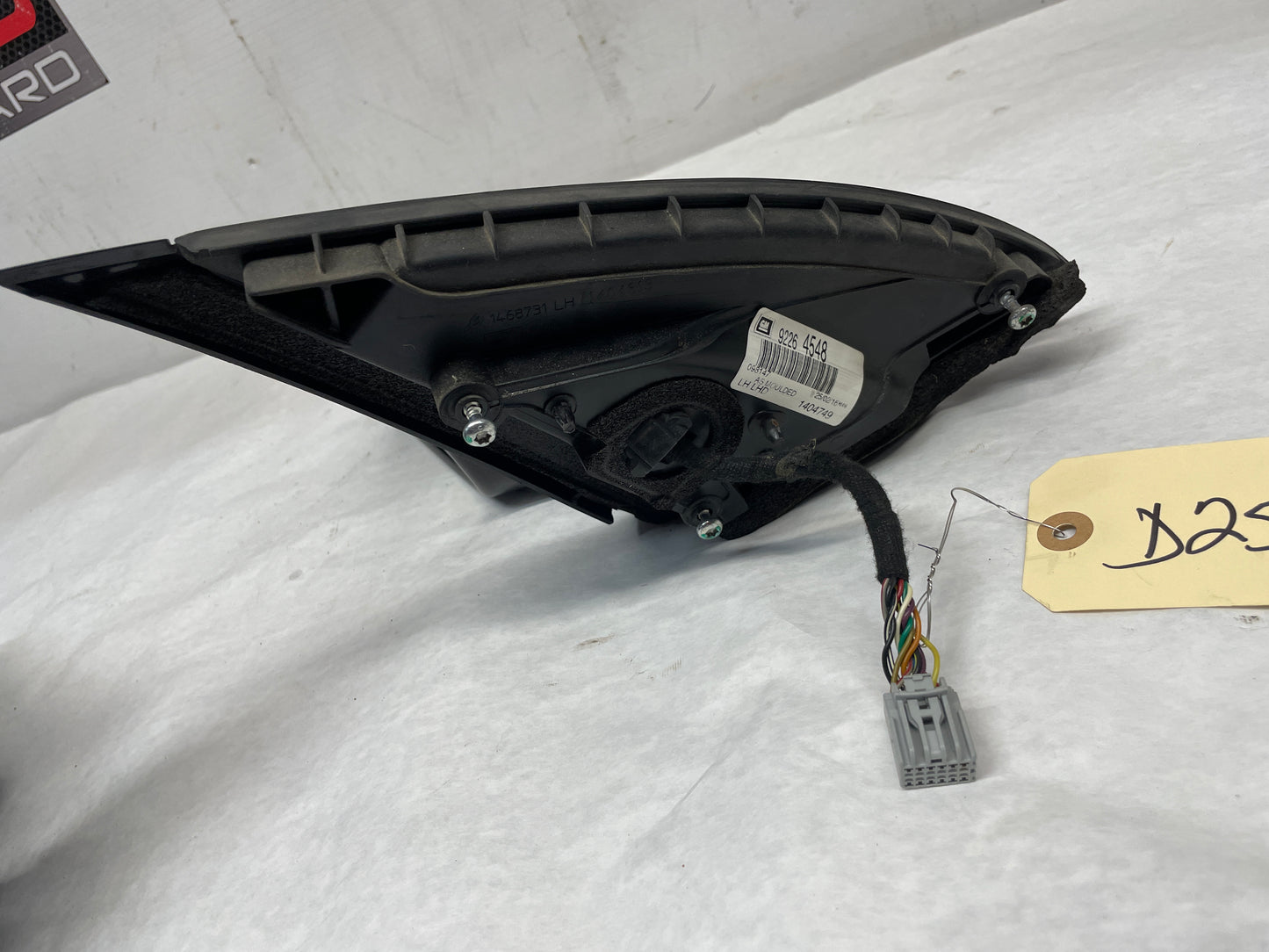 2016 Chevy SS Sedan LH Driver Exterior Out Side Mirror Black OEM - Day's Parts Yard