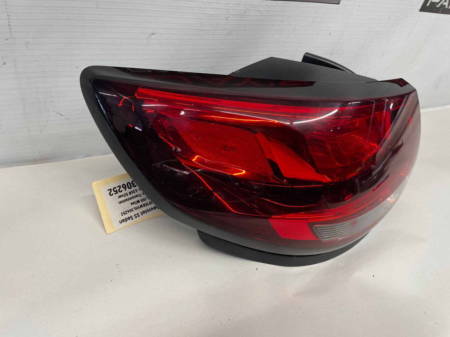 2017 Chevy SS Sedan LH Driver Outer Tail Light Taillight Lamp OEM - Day's Parts Yard