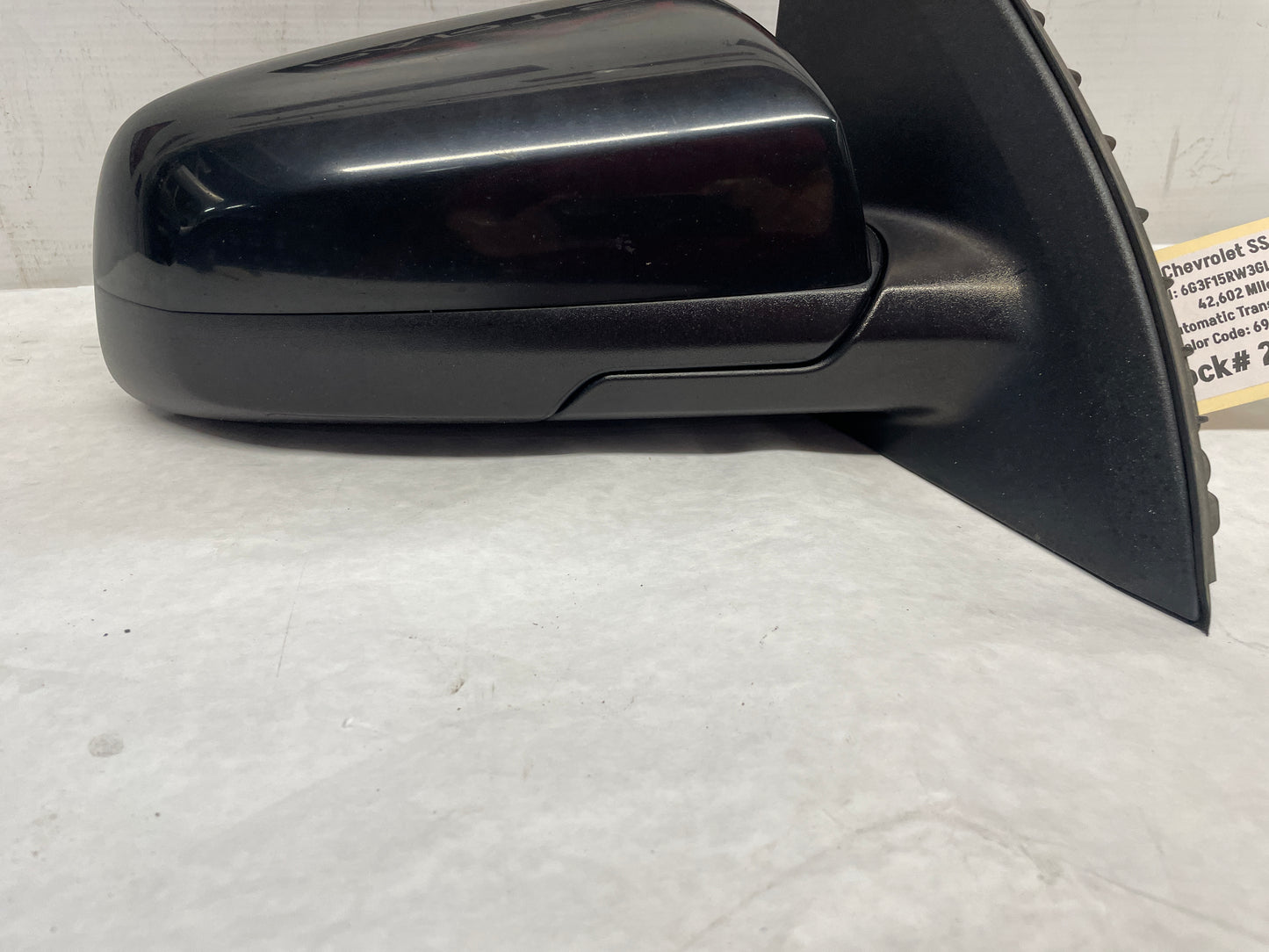 2016 Chevy SS Sedan RH Passenger Exterior Out Side Mirror Black OEM - Day's Parts Yard