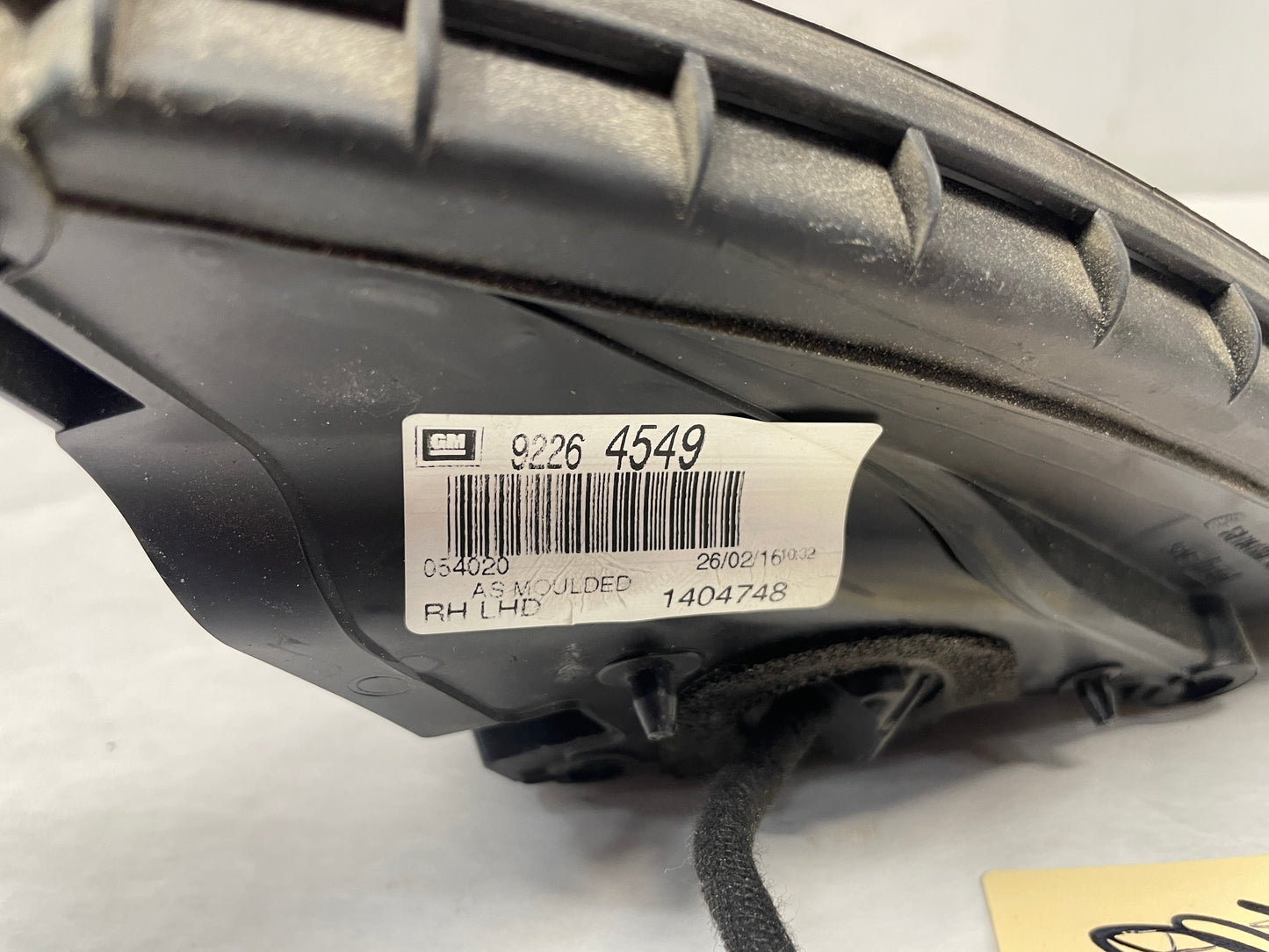 2016 Chevy SS Sedan RH Passenger Exterior Out Side Mirror Black OEM - Day's Parts Yard
