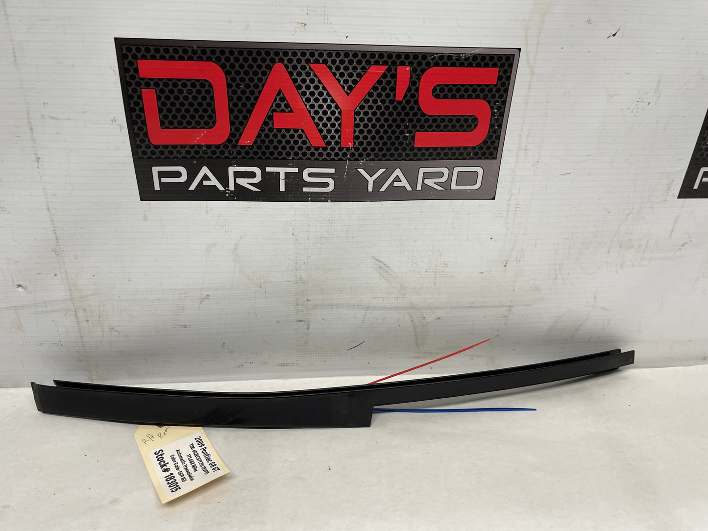 2009 Pontiac G8 GT RH Passenger Rear Door Rear Pillar Post Applique Trim OEM - Day's Parts Yard