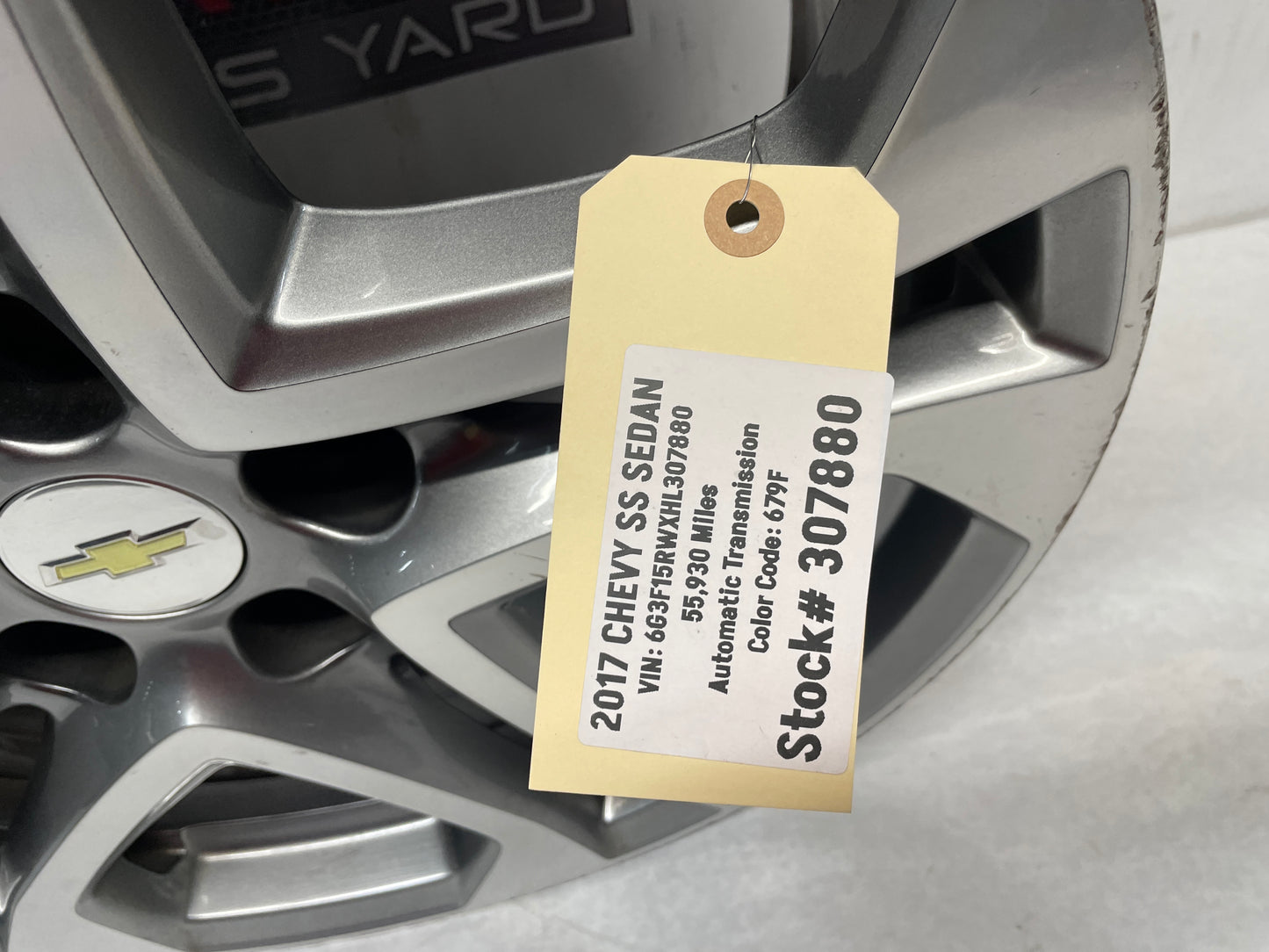 2016 Chevy SS Sedan Factory OEM Front Wheel 19x8.5 OEM - Day's Parts Yard