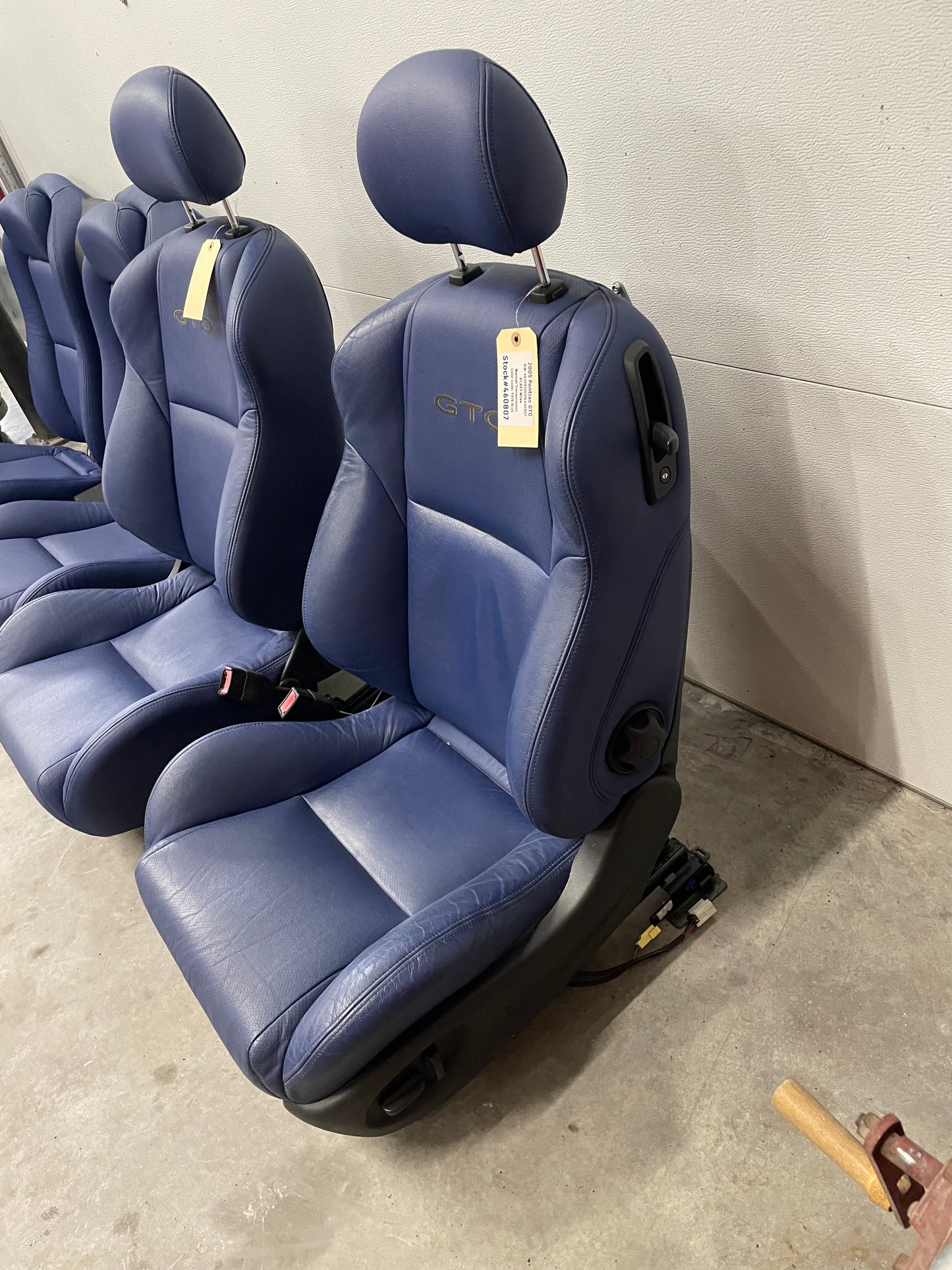 2005 Pontiac GTO Blue Interior Set Seats, Door Panels, Trim Etc. OEM