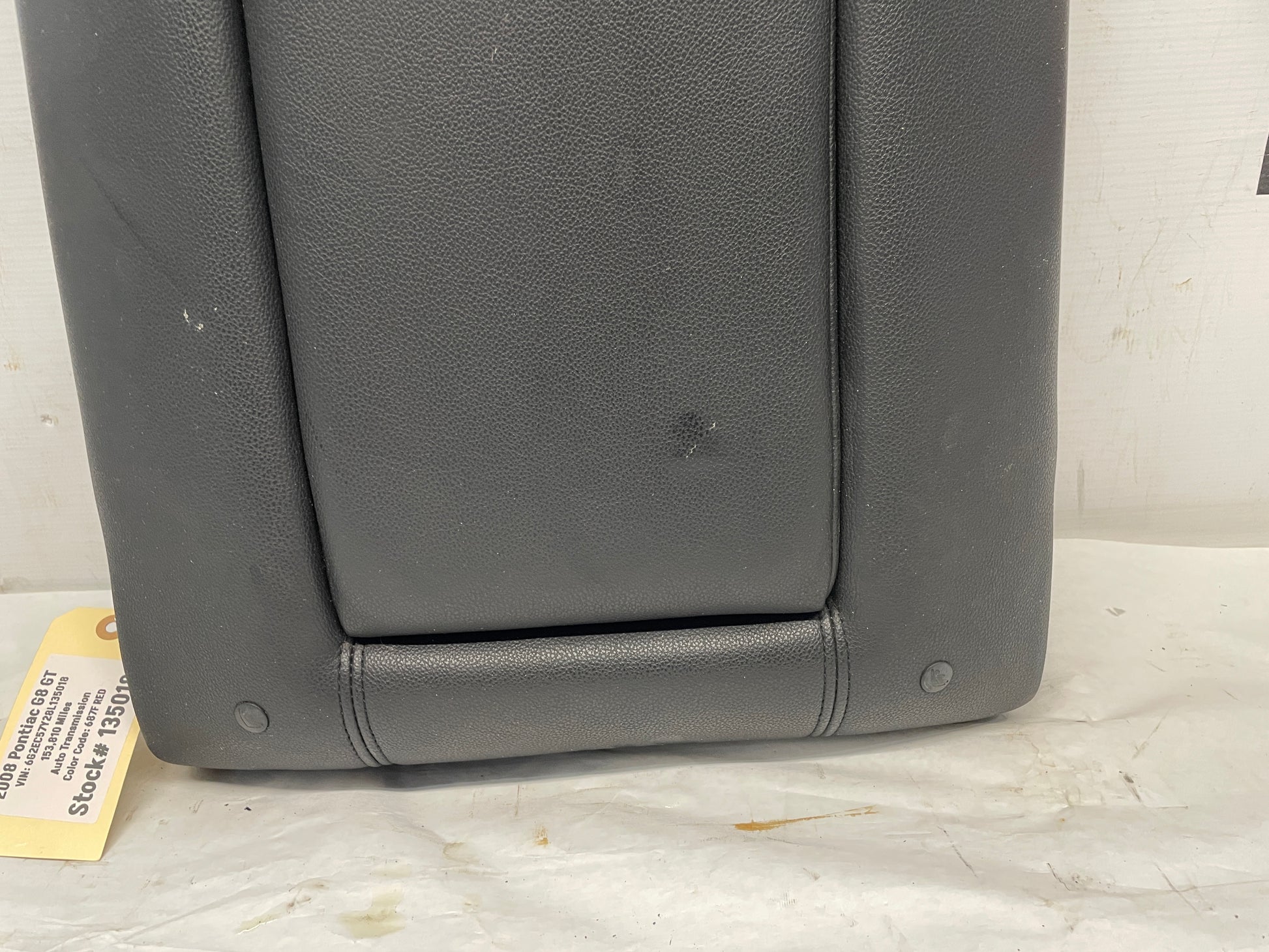 2008 Pontiac G8 GT Rear Middle Center Upper Folding Seat OEM - Day's Parts Yard