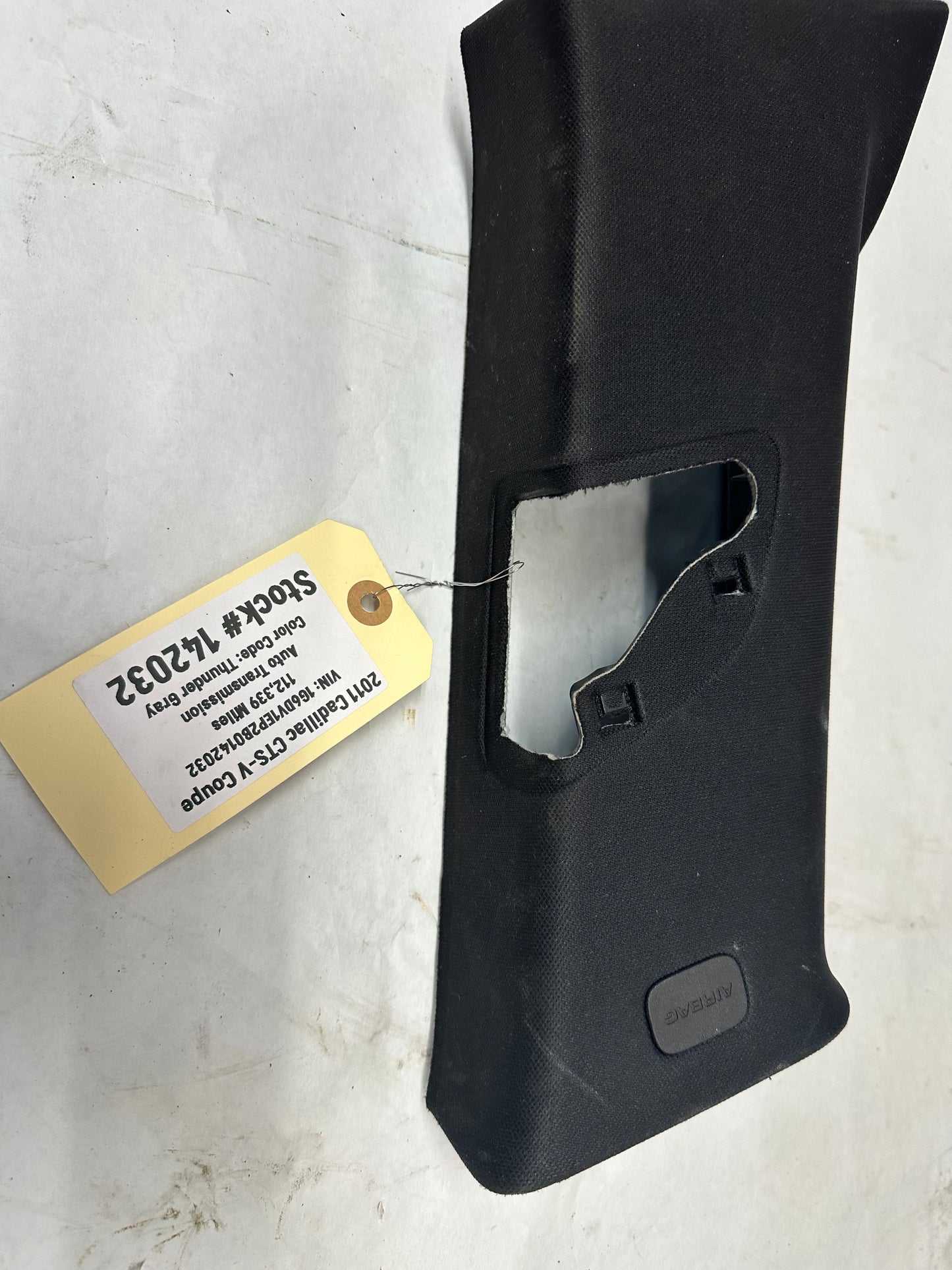 2011 Cadillac CTS-V Coupe RH & LH Upper B Pillar Trim Covers OEM - Day's Parts Yard