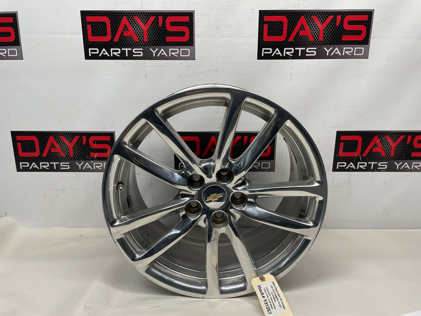 2014 Chevy SS Sedan Factory OEM Rear Wheel 19X9 - Day's Parts Yard