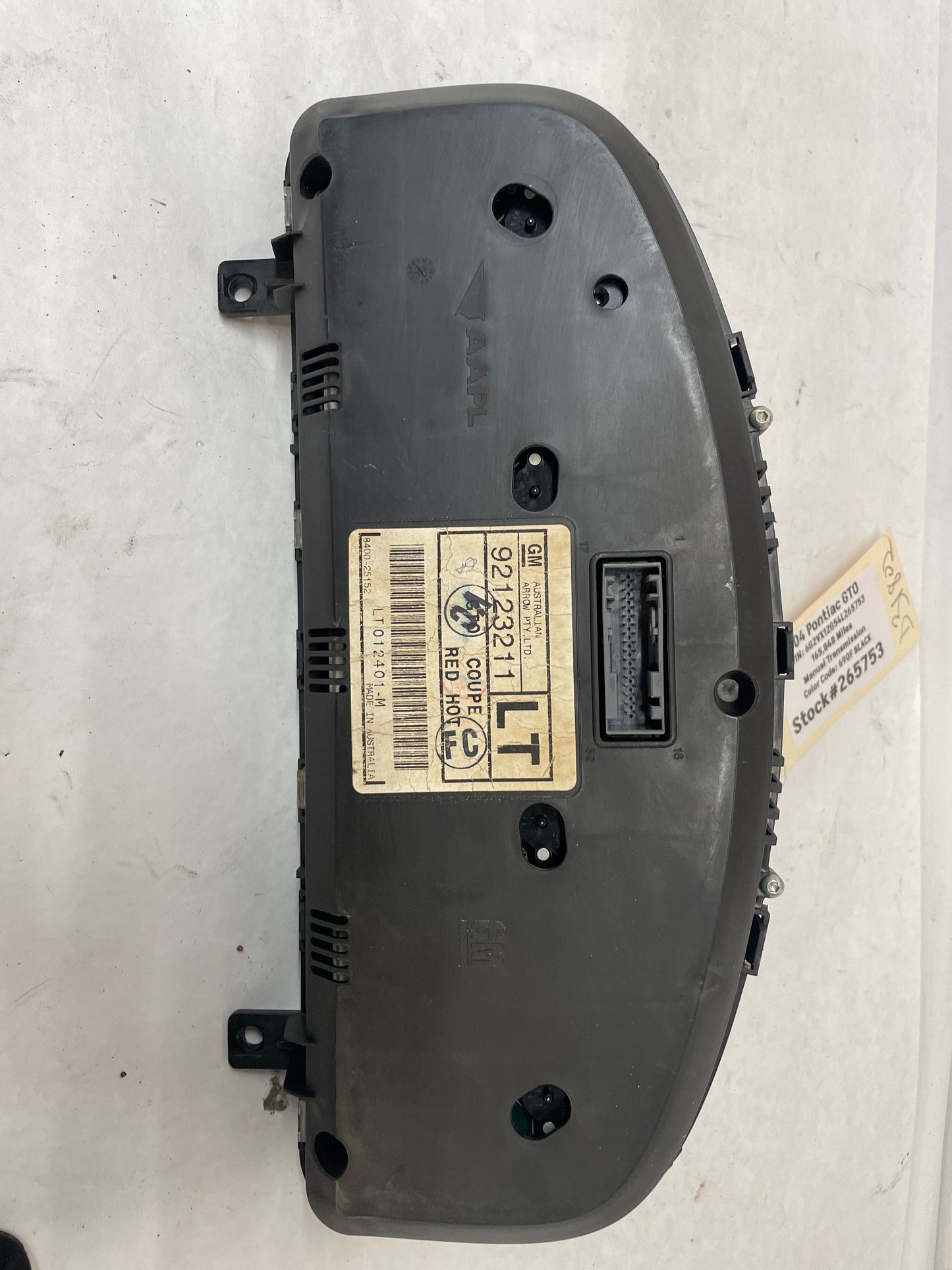 2004 Pontiac GTO Red Instrument Gauge Cluster Speedometer OEM - Day's Parts Yard