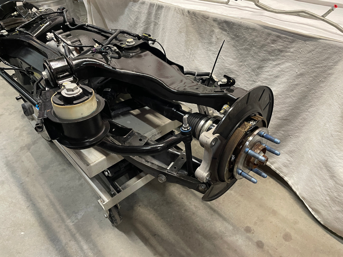 2013 Chevy Camaro ZL1 3.73 Complete Rear Axle Suspension Cradle K Member Subframe Differential OEM - Day's Parts Yard